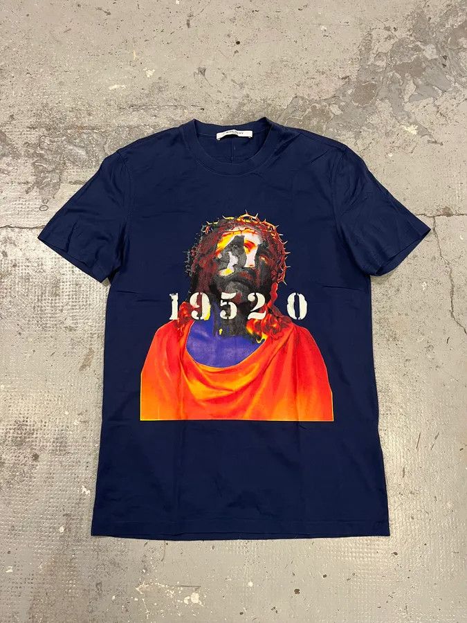 SS2016 Givenchy Blue Jesus T-Shirt by Riccardo Tisci