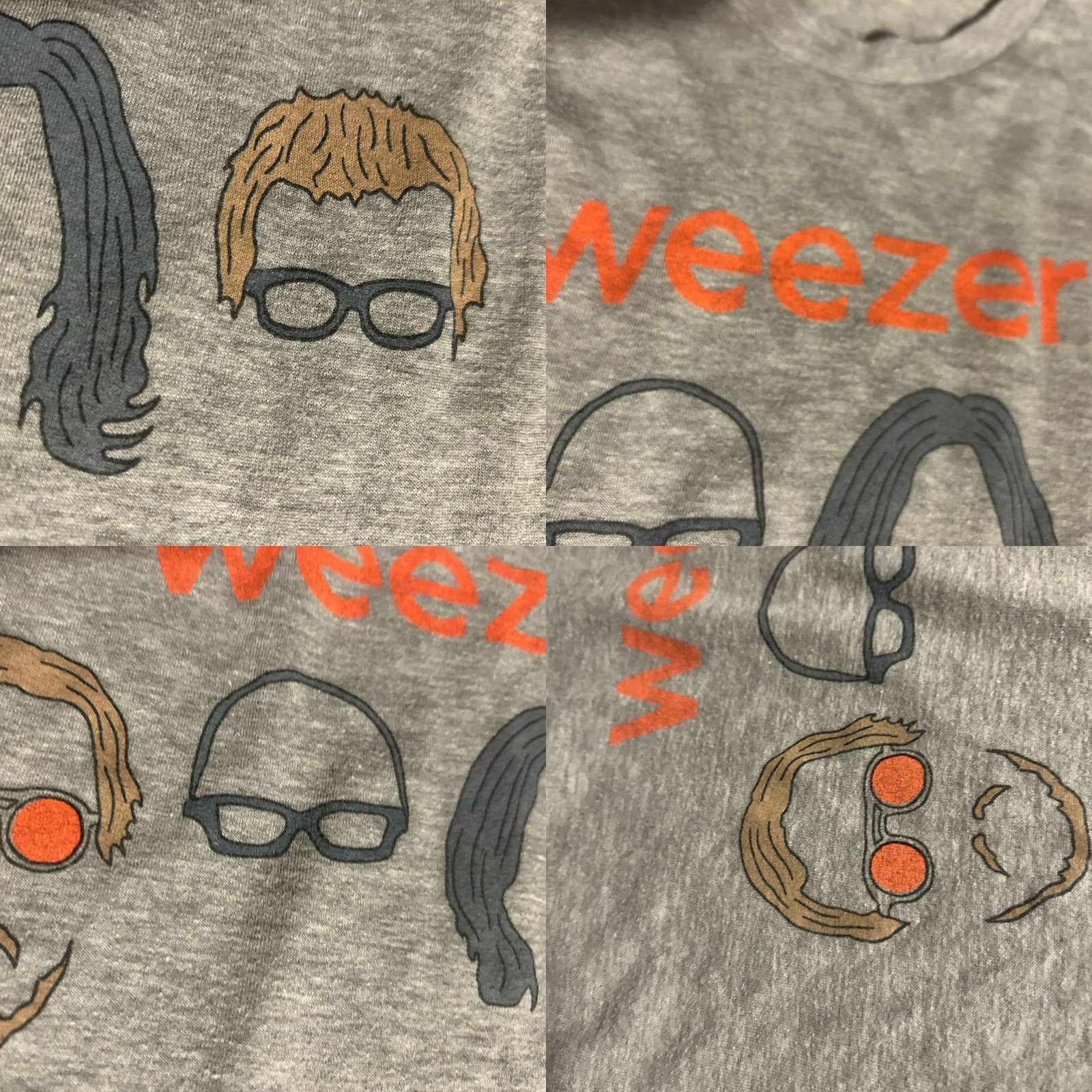 Tultex Weezer Summer 2018 Tour Shirt Men Medium Gray Short Sleeve Double Sided Tultex - Vintage Size US M / EU 48-50 / 2 - 9 Thumbnail