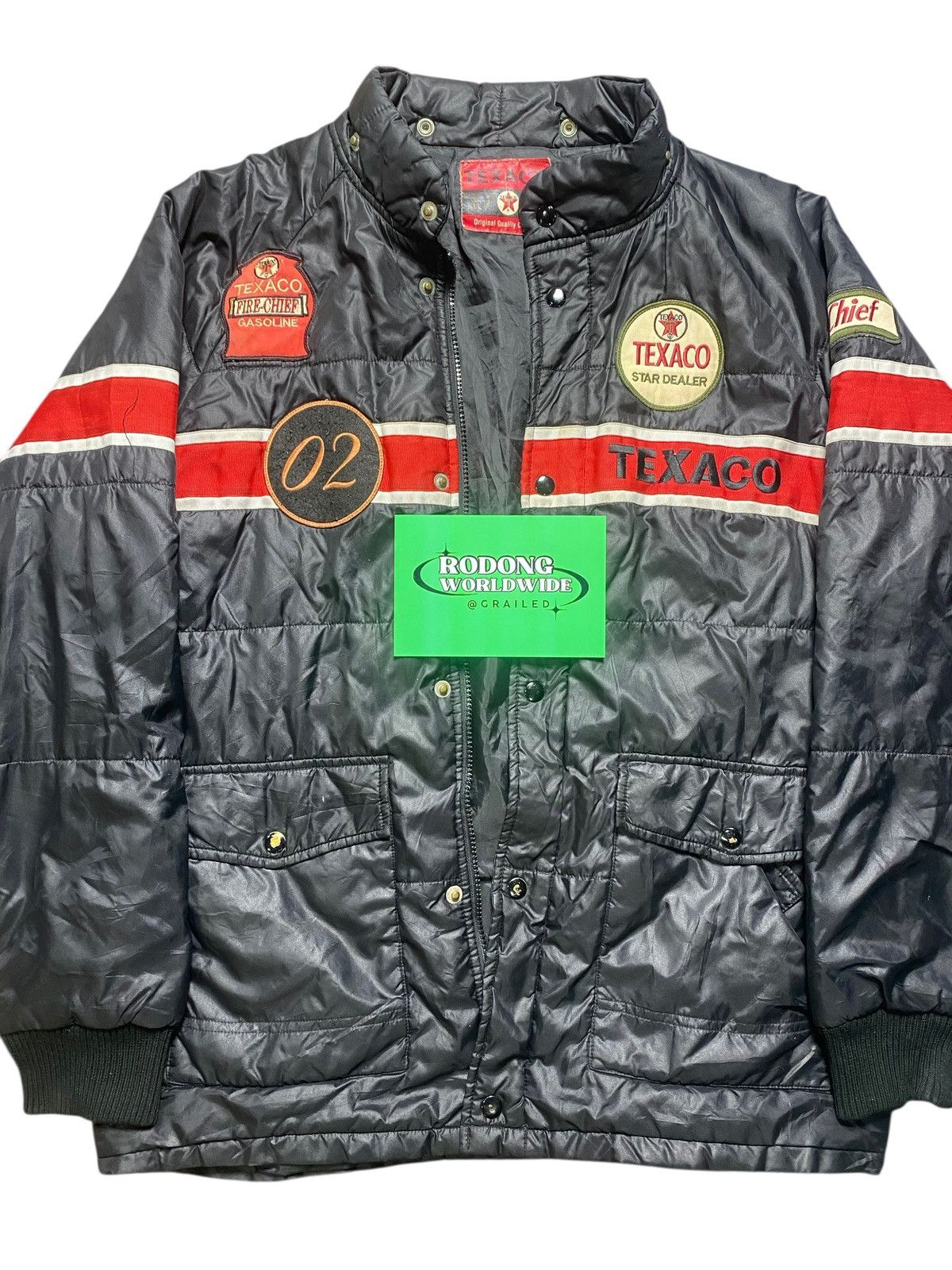 Japanese Brand VINTAGE TEXACO JACKET PUFFER Size US XL / EU 56 / 4 - 2 Thumbnail