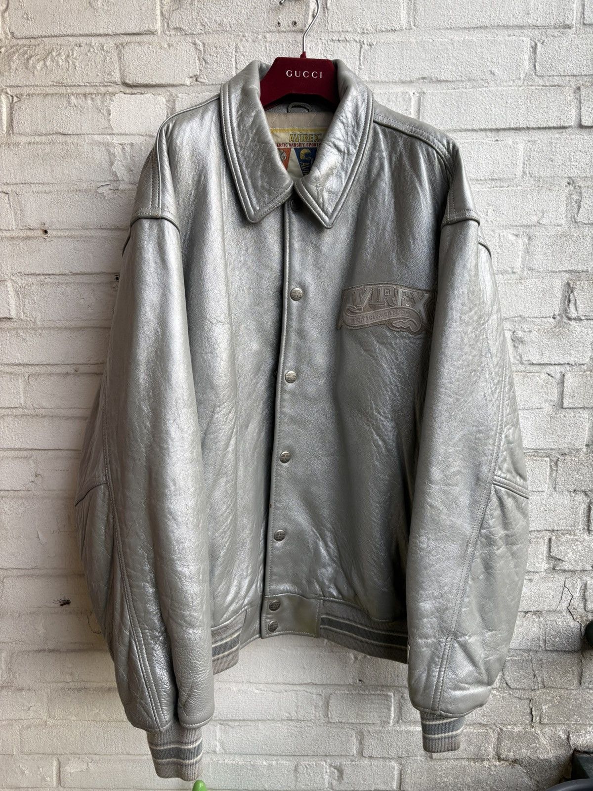 Avirex Avirex leather jacket x vintage varsity x rare USA Size US XXL / EU 58 / 5 - 2 Thumbnail