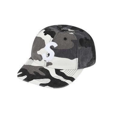 Supreme Supreme Pigment Coated Canvas S Logo 6-Panel Cap Snow Camo Size ONE SIZE - 1 Thumbnail