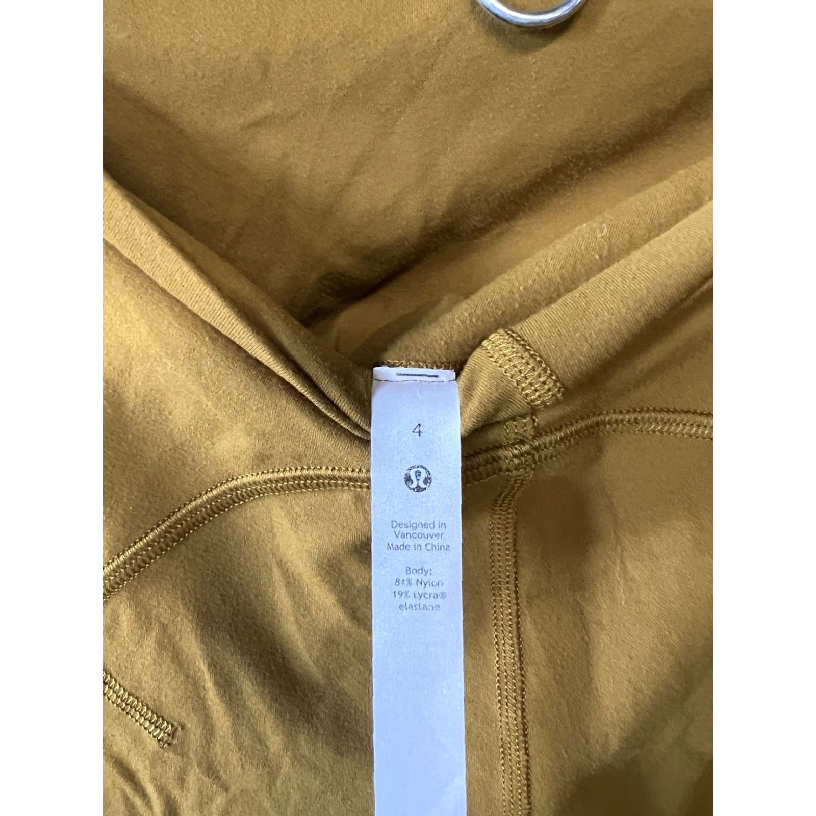 Lululemon Lululemon Womens Yellow Cropped Leggings Size 4 Pull On Athletic Activewear Size 27" / US 4 / IT 40 - 3 Thumbnail