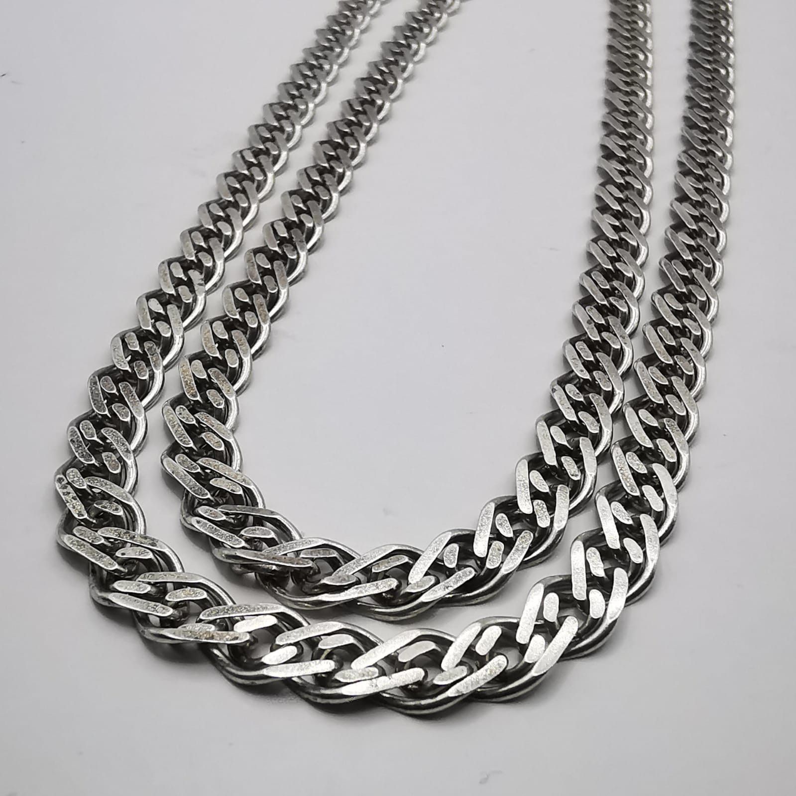 Sterling Silver Vintage Jewelry Chain, 925 Sterling Silver, Signed 23.09g Size ONE SIZE - 2 Thumbnail