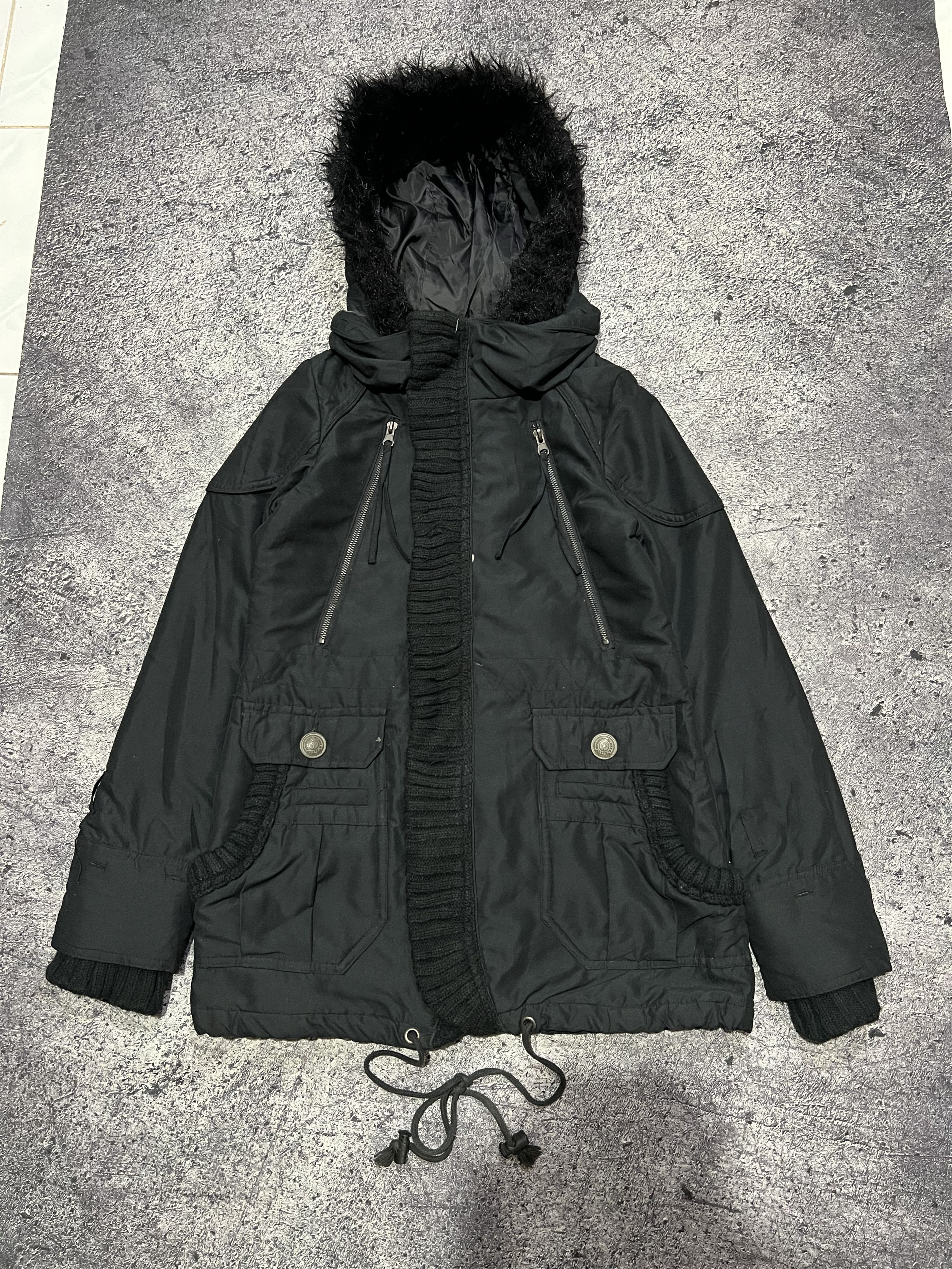 Japanese Brand 2000s Archival Japan Punk Fur Hodded y2k Lgb Ifsix Size US S / EU 44-46 / 1 - 1 Thumbnail