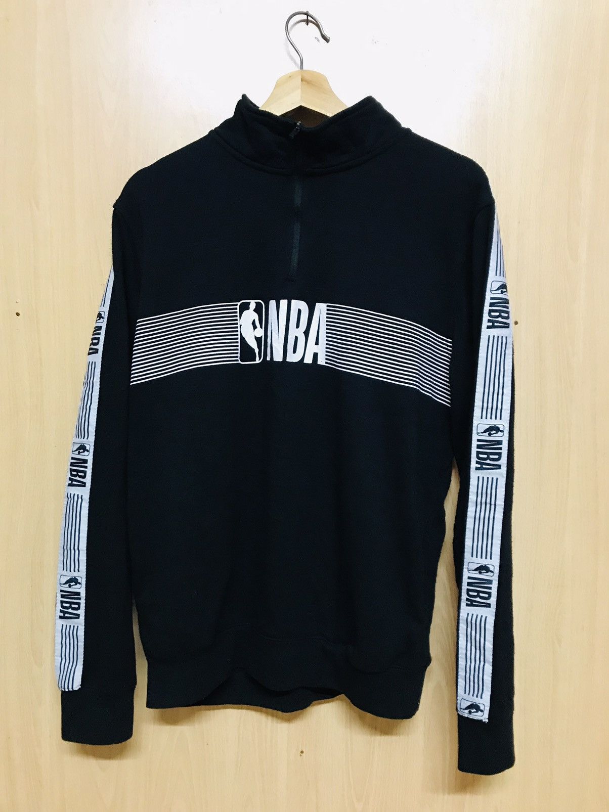NBA × Vintage NBA Halfzipper Sidetape Size US M / EU 48-50 / 2 - 1 Thumbnail