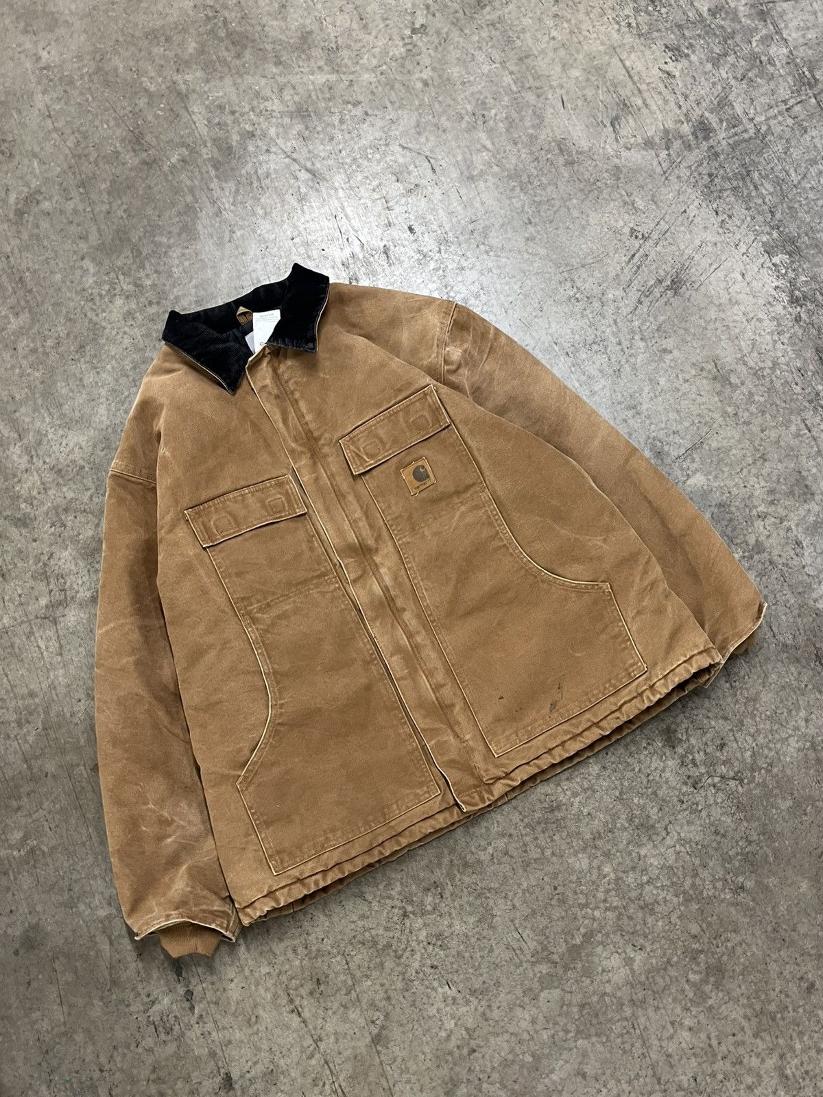 Carhartt × Vintage Carhartt c26 Brn vintage canvas jacket workwear hype rare Size US XXL / EU 58 / 5 - 2 Thumbnail
