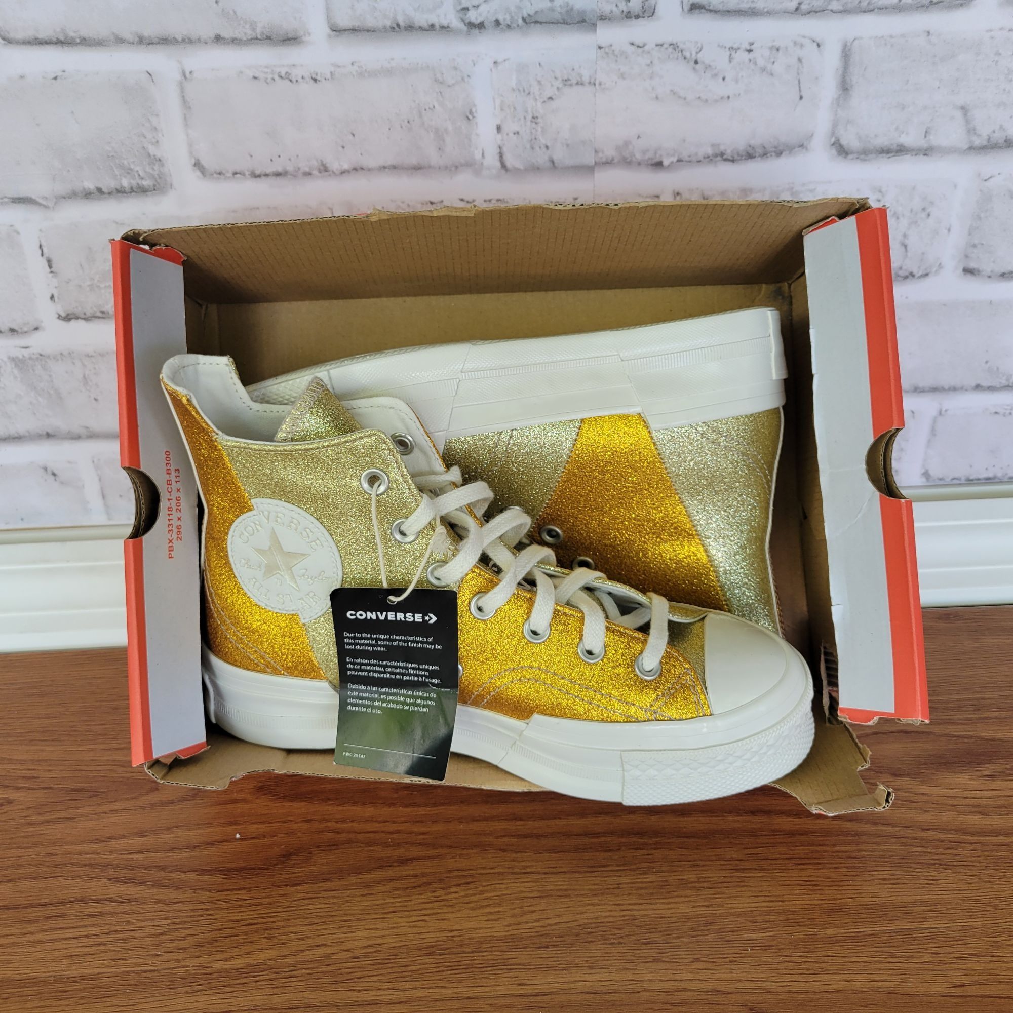 Converse ⭐Converse Chuck 70 Plus Glitter Hi Size 8.5 Women's Shoes Sn Size US 8.5 / IT 38.5 - 7 Thumbnail