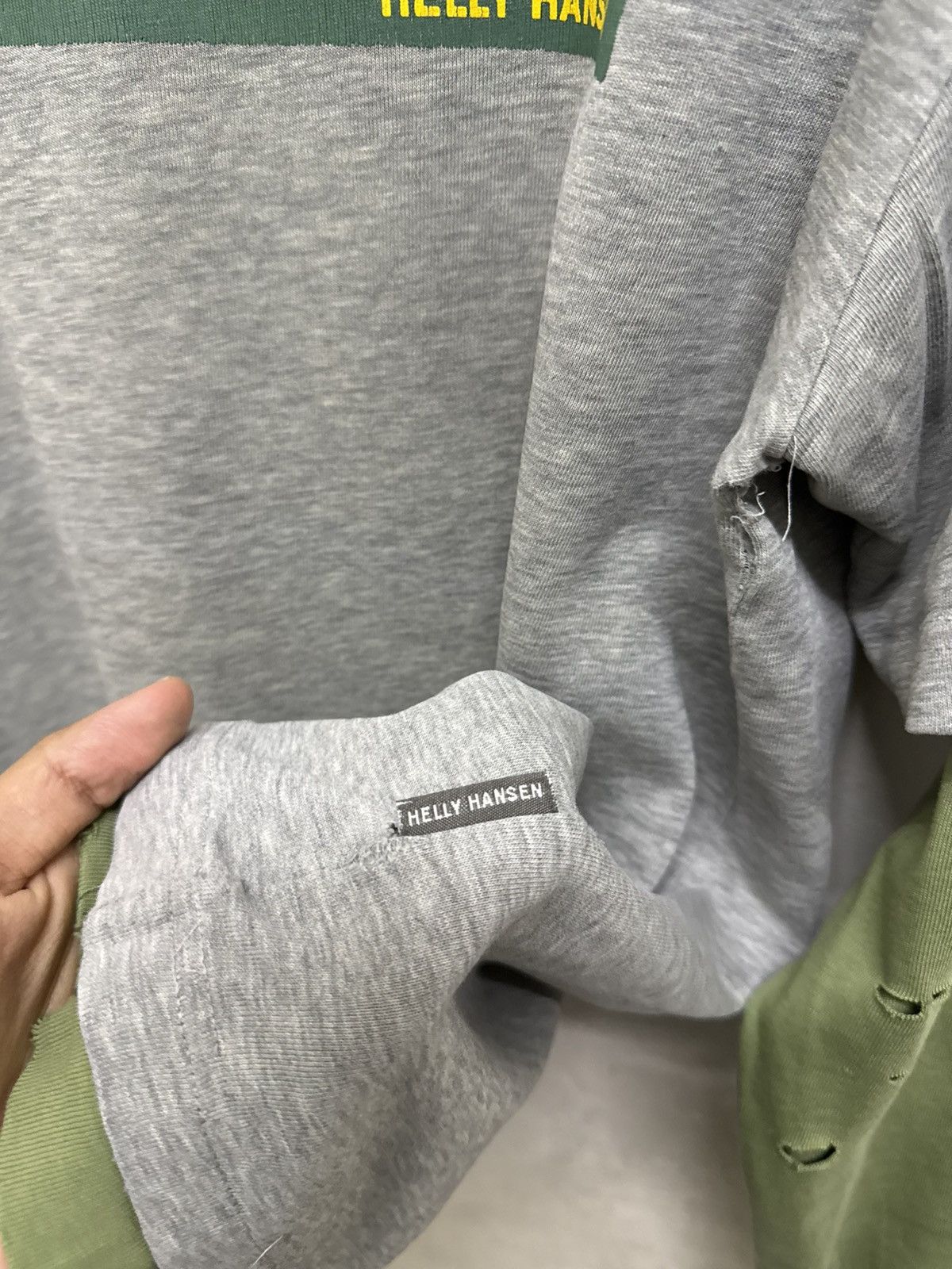 Helly Hansen Distressed Helly Hansen Thrashed Long Sleeve Tees Size US M / EU 48-50 / 2 - 8 Thumbnail