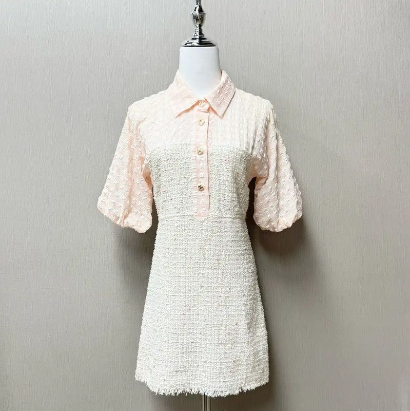 Chanel Chanel Summer Short Sleeve Dress in Light Pink 0089 Size M / US 6-8 / IT 42-44 - 1 Thumbnail