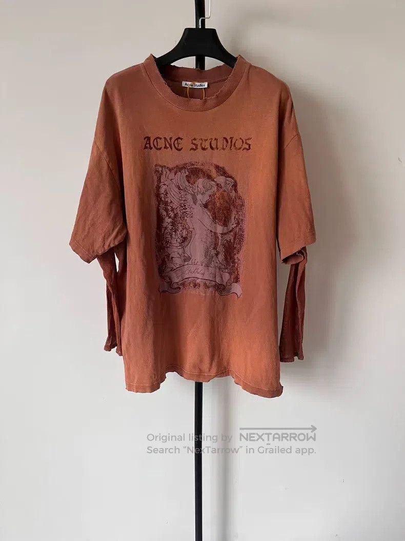 Acne Studios Acne Studios Printed Mesh Edge Fake Two Piece Long Sleeve Size US XS / EU 42 / 0 - 1 Thumbnail