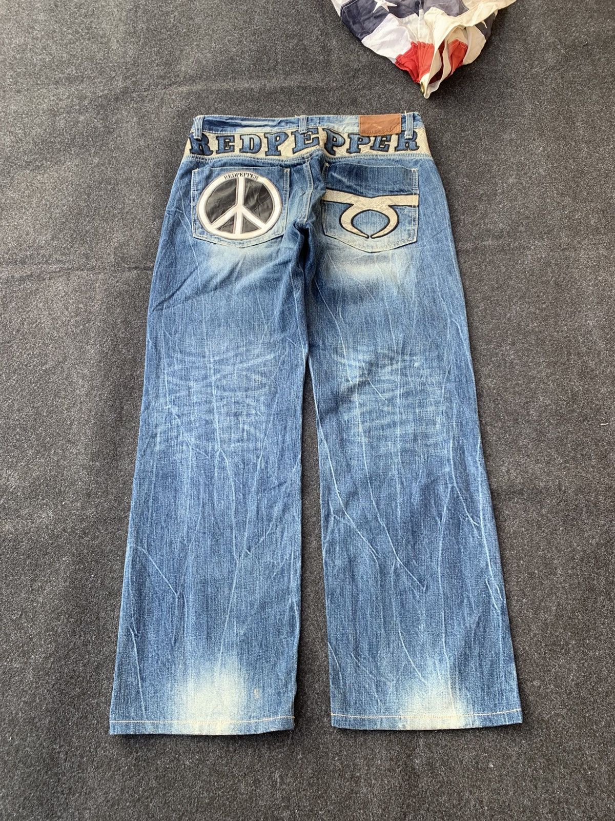 Japanese Brand Red Pepper Japan Street Denim💥 Size US 34 / EU 50 - 2 Thumbnail