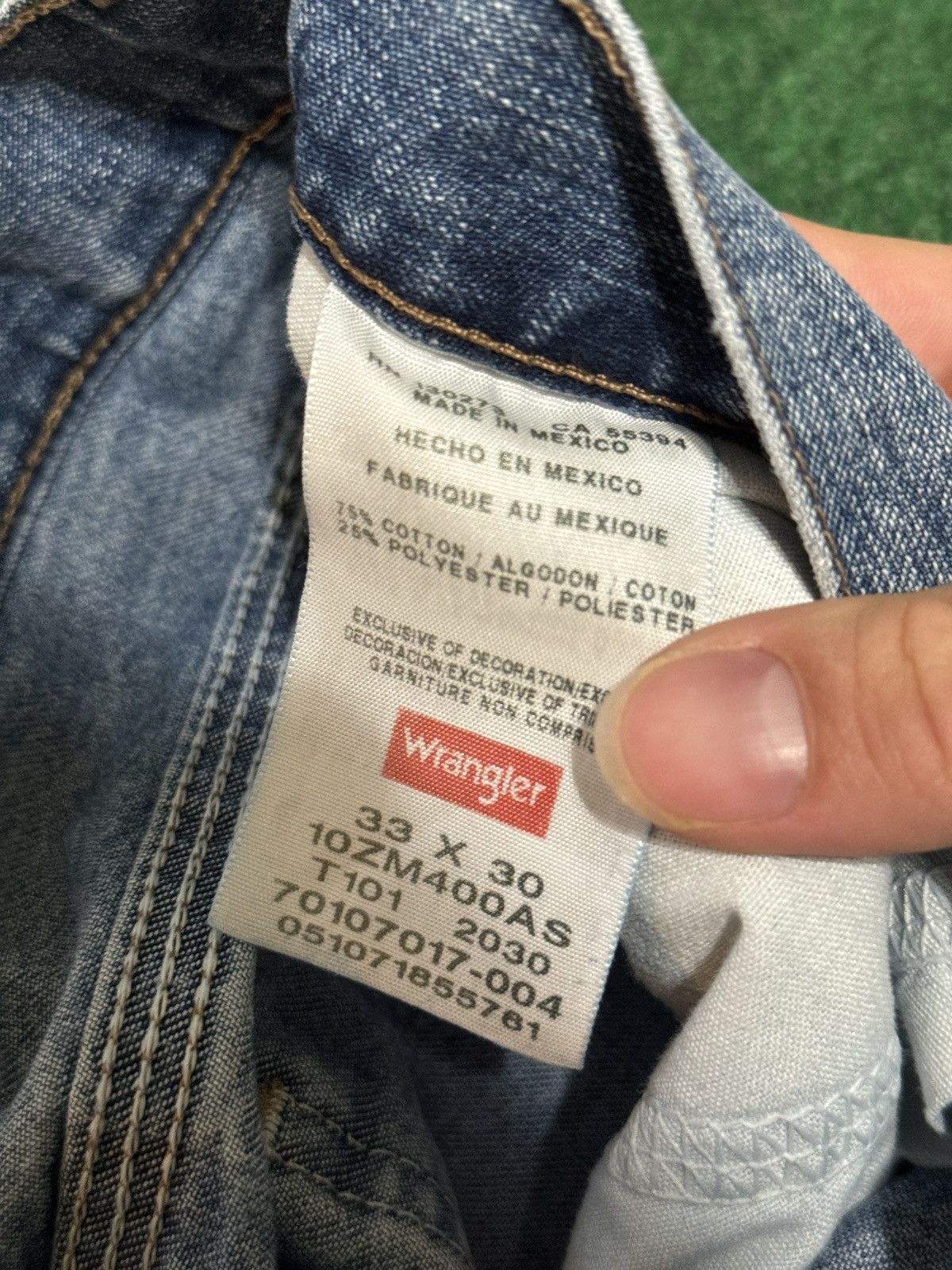 Vintage × Wrangler Y2K Wrangler Carpenter Wide Leg Baggy Hip Hop Skater Jeans Size US 34 / EU 50 - 4 Thumbnail