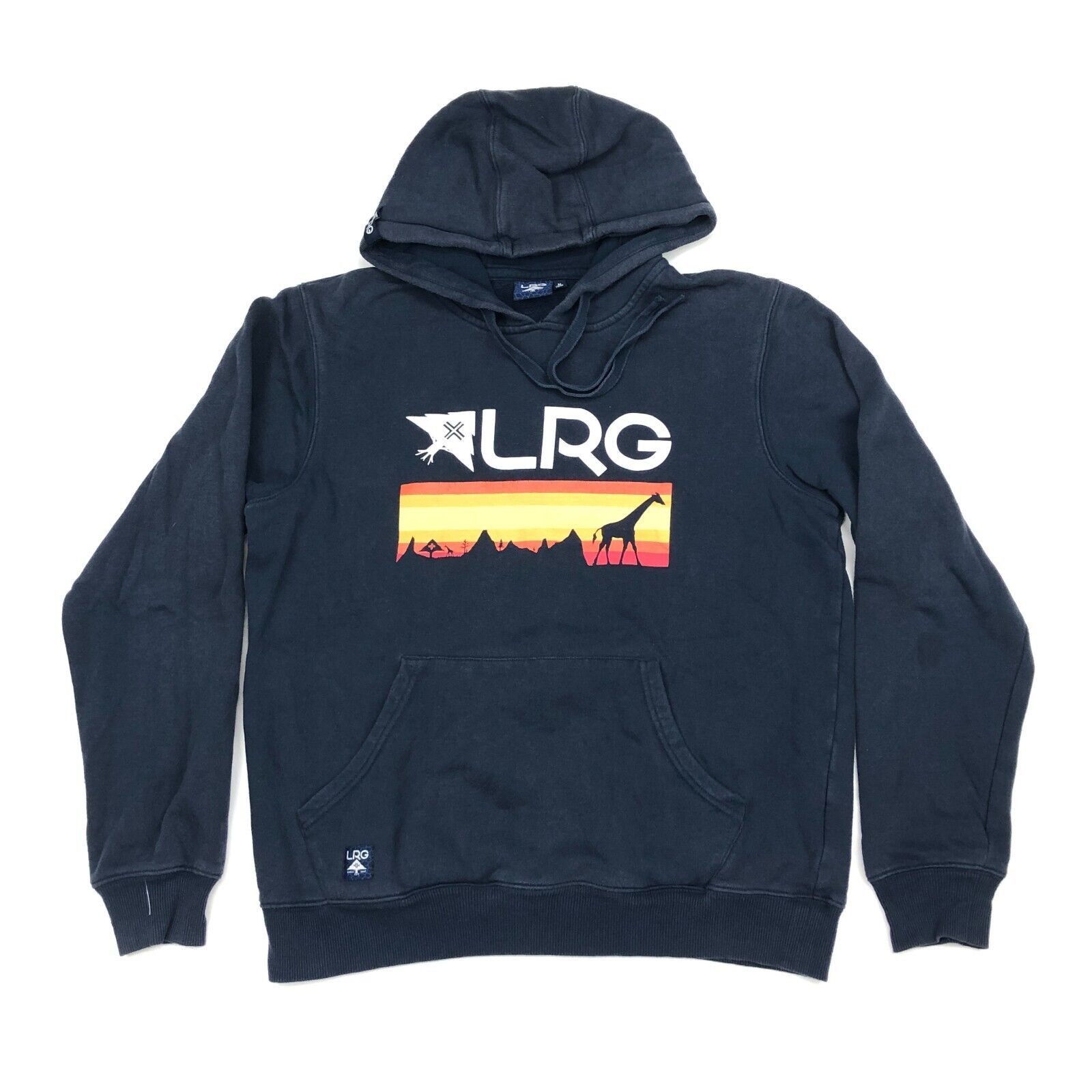 LRG LRG Giraffe Sunset Logo Navy Hoodie Sweater Pullover Medium Size US M / EU 48-50 / 2 - 1 Thumbnail