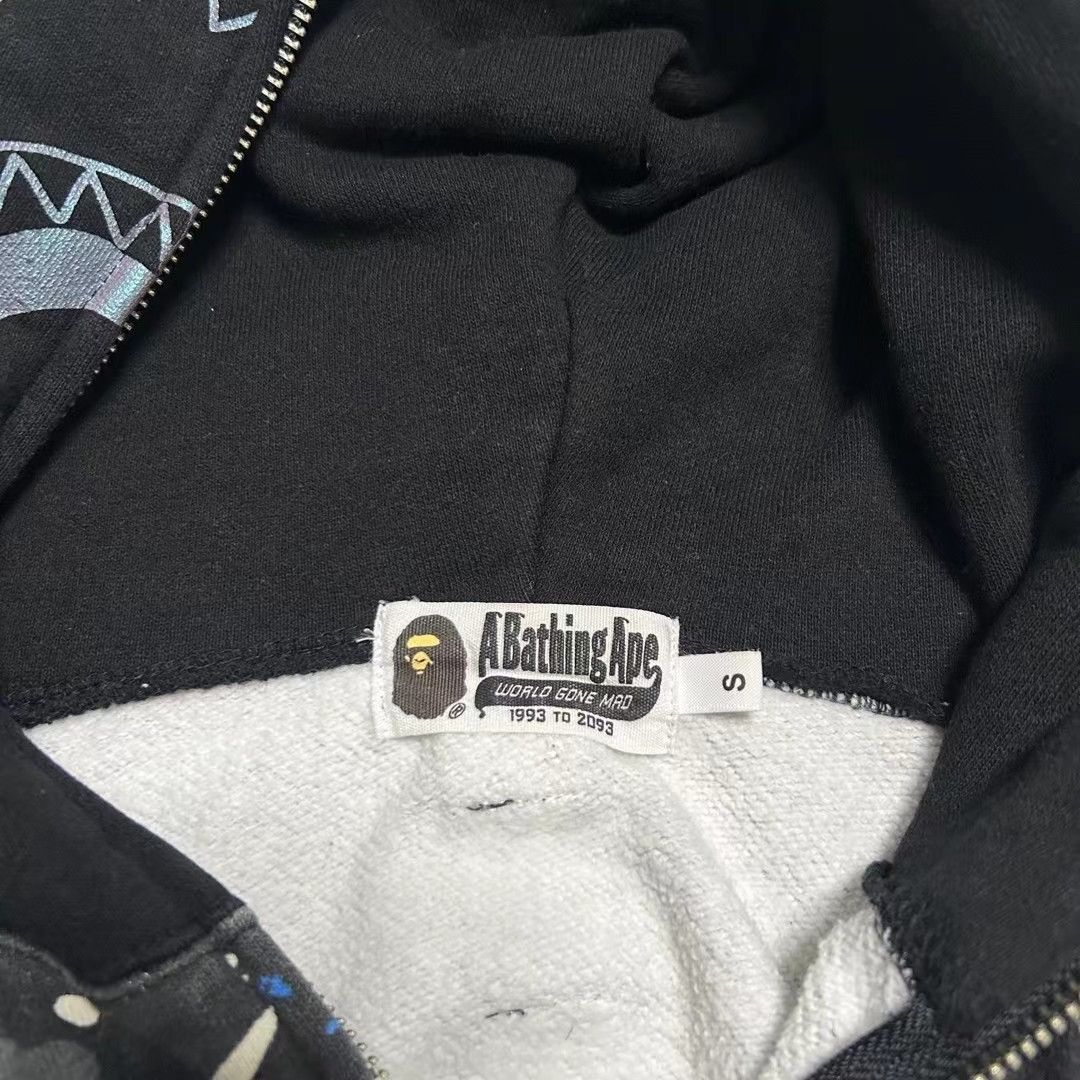 Bape SPACE CAMO SHARK FULL ZIP HOODIE Size US S / EU 44-46 / 1 - 8 Thumbnail