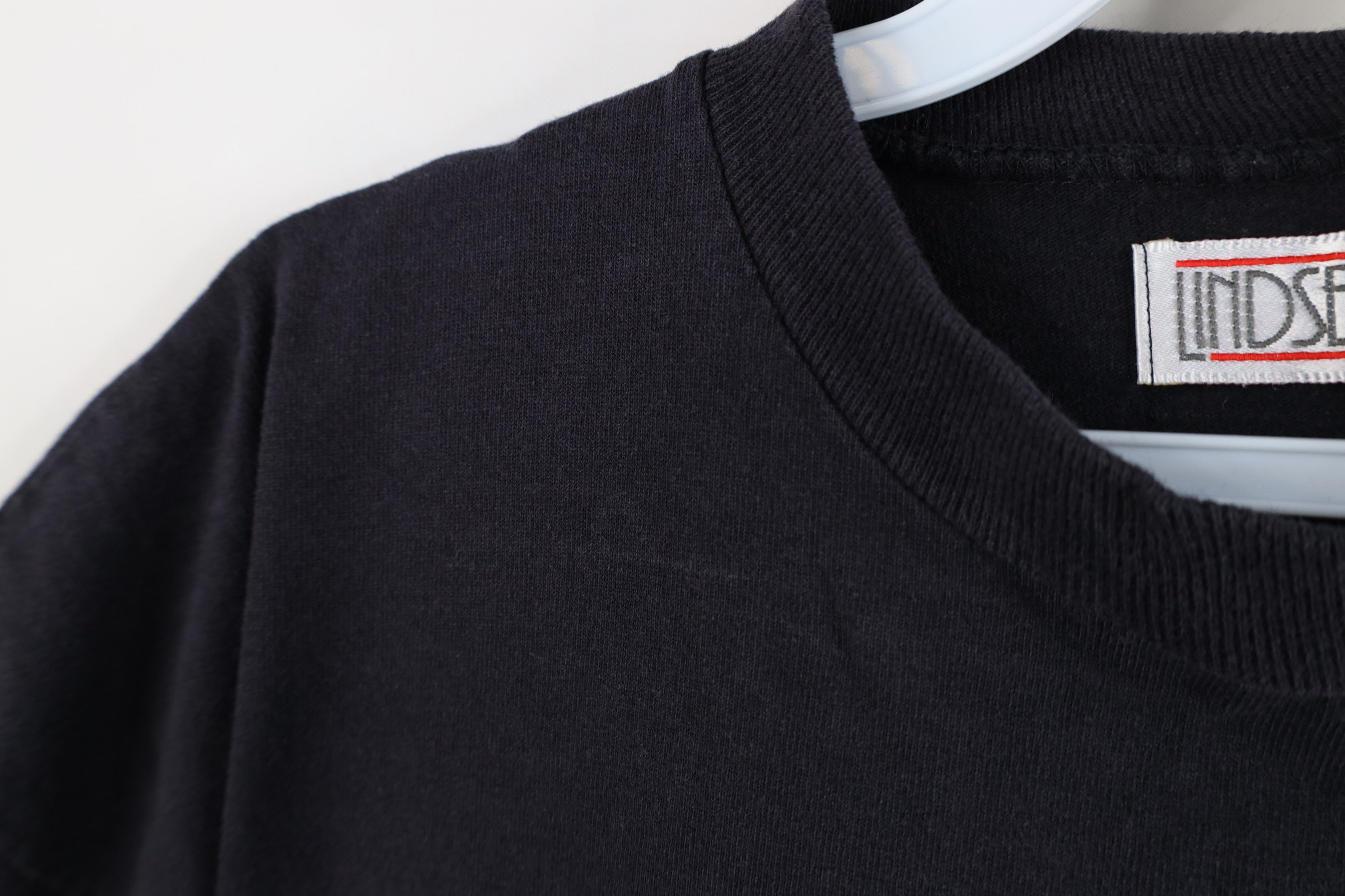 Vintage Vintage 90s Streetwear Blank Cotton Pocket T-Shirt Black Size L / US 10 / IT 46 - 7 Thumbnail