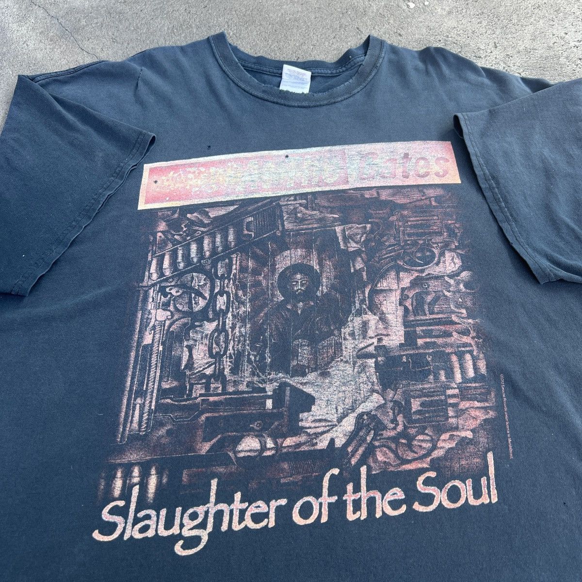 Vintage Vintage Y2K At The Gates 2XL Thrashed Faded death metal Size US XXL / EU 58 / 5 - 1 Thumbnail