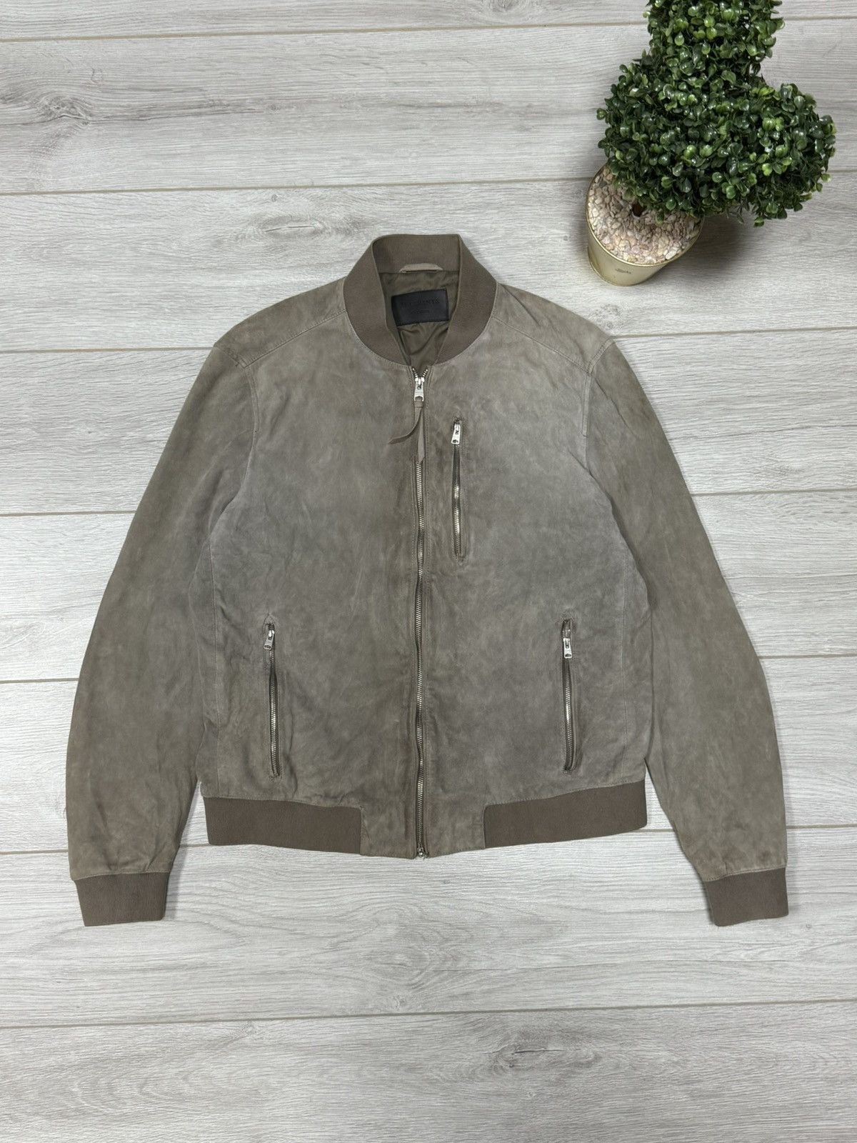 Allsaints Allsaints Kemble suede bomber leather jacket zip Size US XXL / EU 58 / 5 - 1 Thumbnail