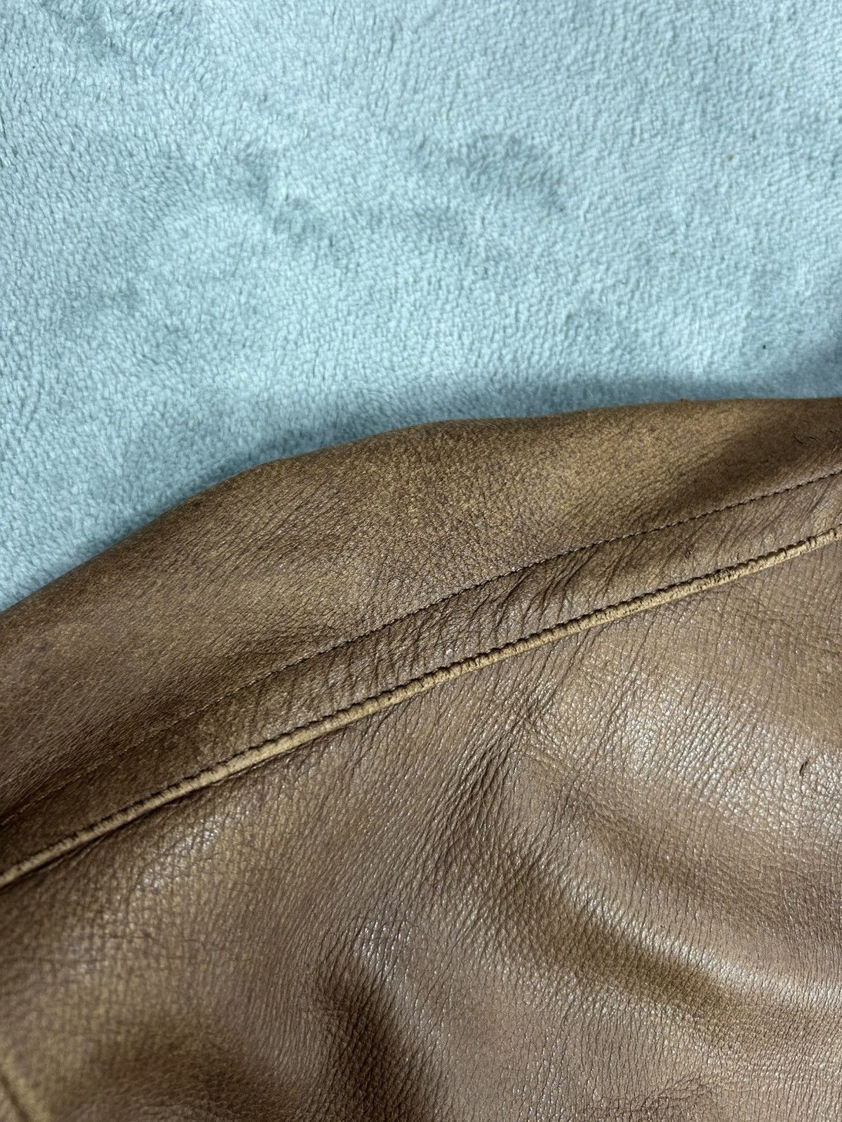 Issey Miyake Vintage Issey Miyake Bomber Leather Jacket. J0128 Size US L / EU 52-54 / 3 - 8 Thumbnail