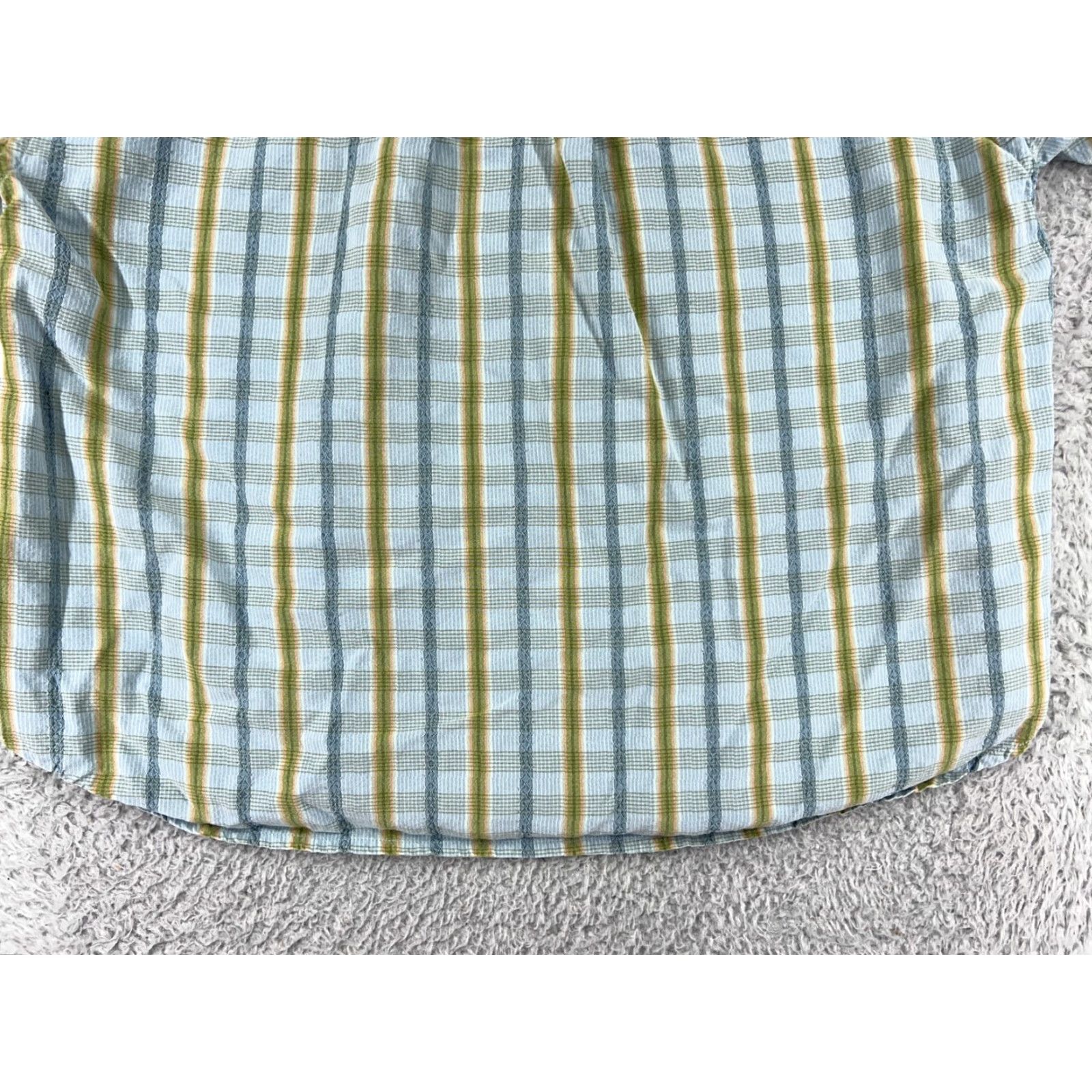 Tommy Bahama Tommy Bahama Shirt Mens Extra Large Blue Green Stripe Hawaiian Lyocell Beach Size US XL / EU 56 / 4 - 7 Thumbnail