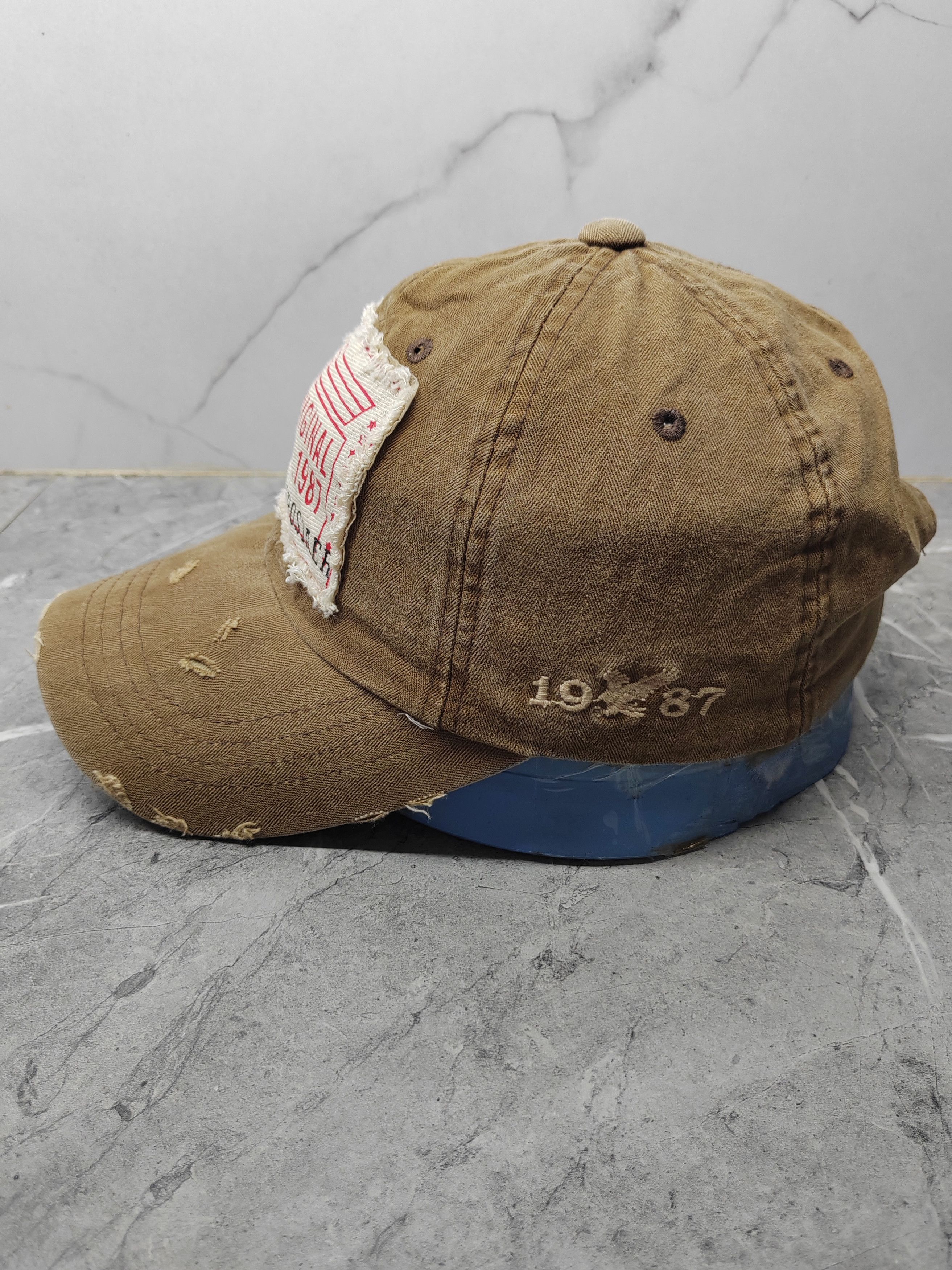 Vintage Vintage Aeropostaer Distressed Style Cap Hat Size ONE SIZE - 4 Thumbnail