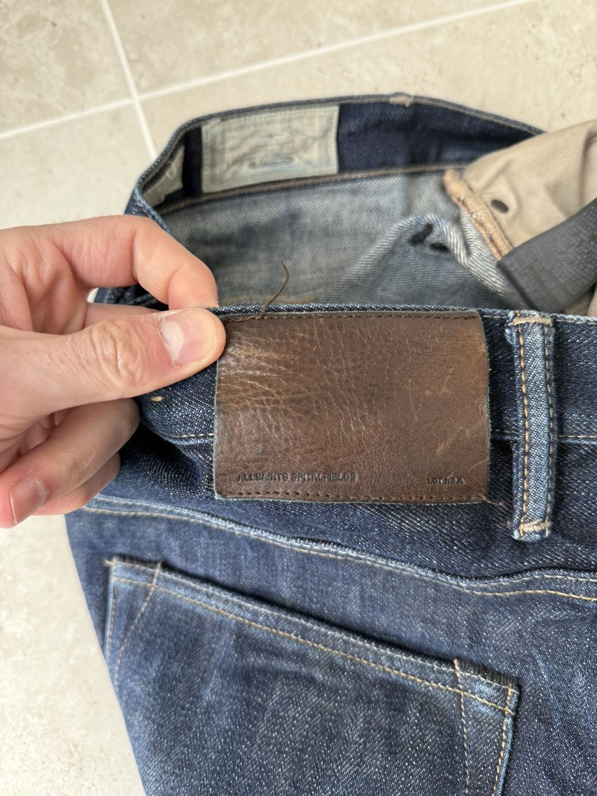 Allsaints AllSaints Okayama Japanese Selvedge Denim Jeans Size US 32 / EU 48 - 7 Thumbnail
