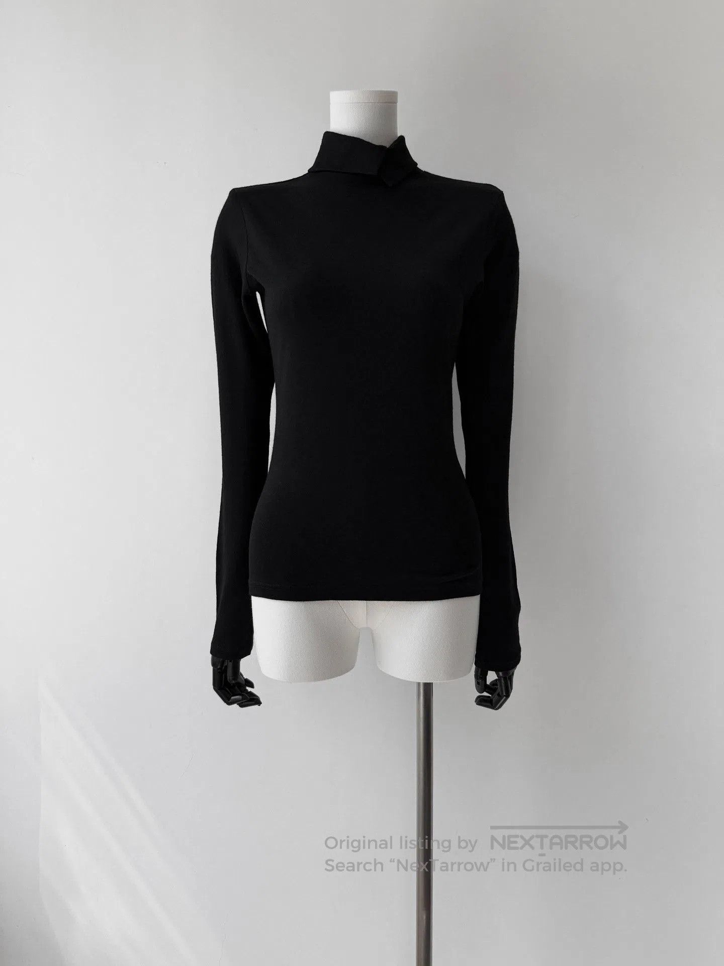 Yohji Yamamoto Yohji Yamamoto Y's 16AW Wool Wrap Collar Top. Size L / US 10 / IT 46 - 3 Thumbnail