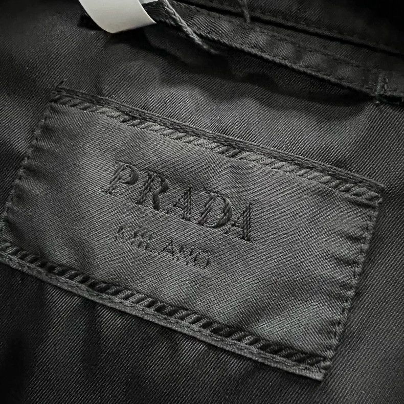 Prada Prada Black triangle logo nylon jacket 2503-Nextarrow Size US XXL / EU 58 / 5 - 4 Thumbnail