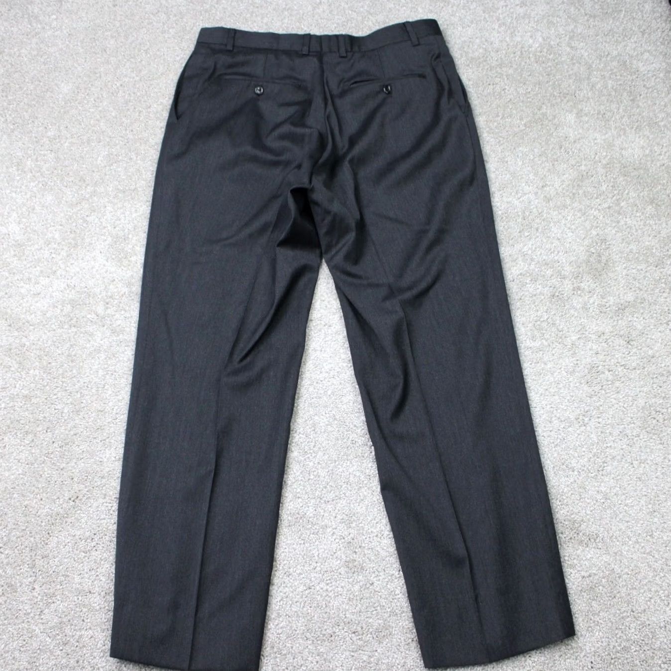 Jos. A. Bank Jos. A. Bank Dress Pants Mens 34x30 Black Tailored Fit 100% Wool Regular Straight Front Dress Pants Mens Black Wool 34x30 Size US 34 / EU 50 - 5 Thumbnail