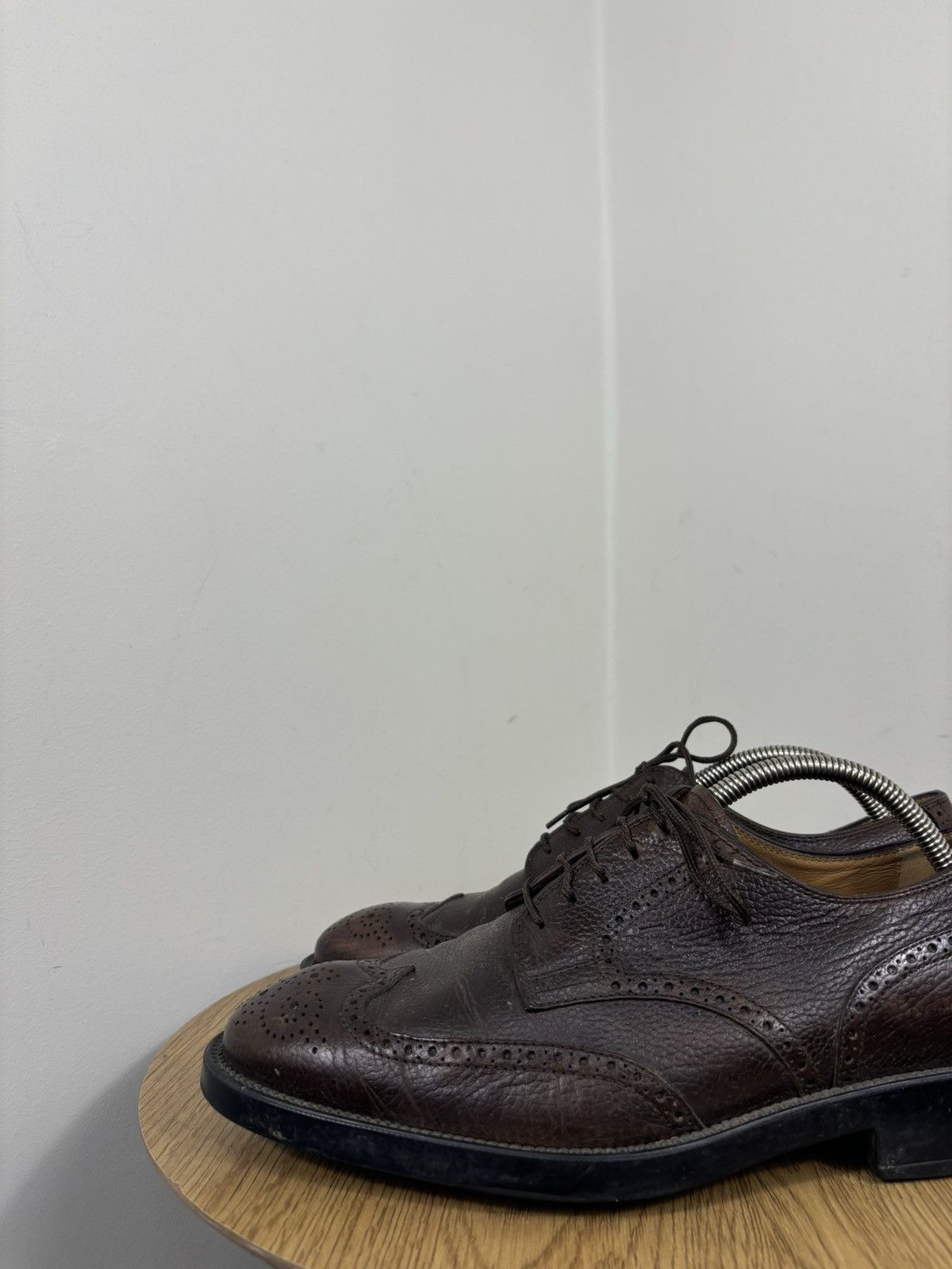 Tod's Tod’s Men’s Lace-Up Brown Leather Oxford Brogue Dress Shoes Size US 9 / EU 42 - 12 Thumbnail