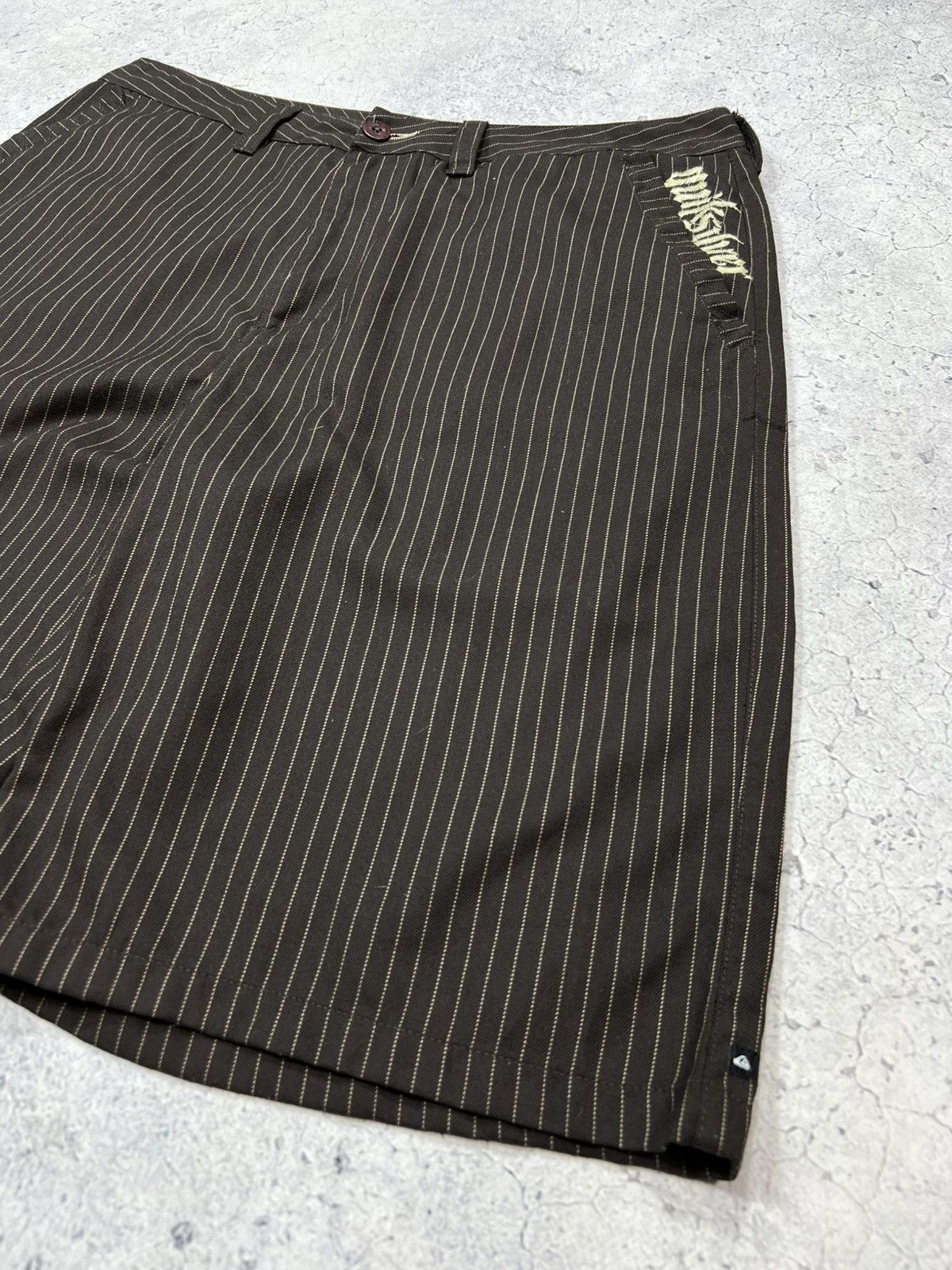 Quiksilver Vintage Quiksilver Cotton Brown Stripped Shorts 90s Surf Size US 36 / EU 52 - 3 Thumbnail