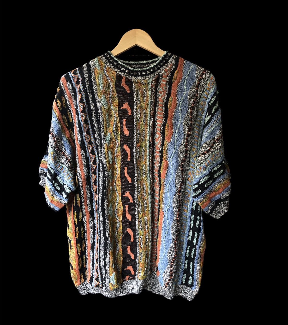 image of Aran Isles Knitwear x Coloured Cable Knit Sweater Vintage Billi Knitwear Coogi Style Shirt in Green