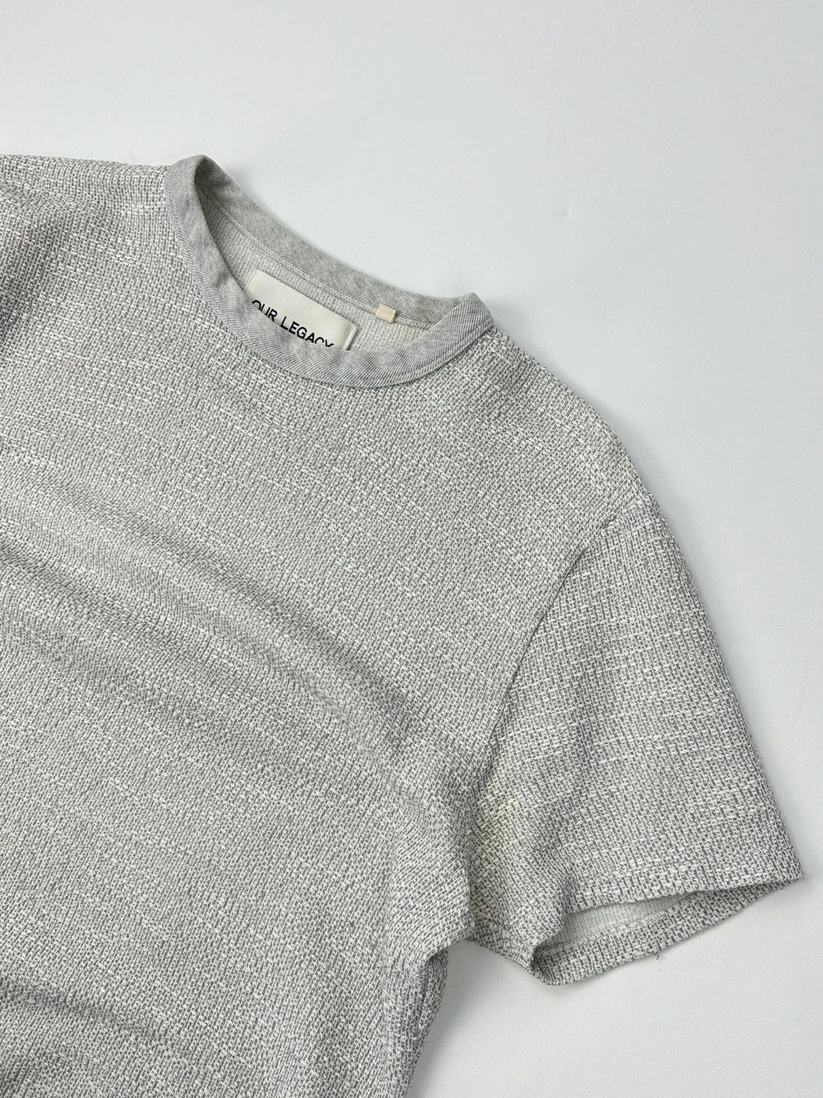Our Legacy Our Legacy SS2016 Grey Cotton Layer Knit Tee Size US M / EU 48-50 / 2 - 2 Thumbnail