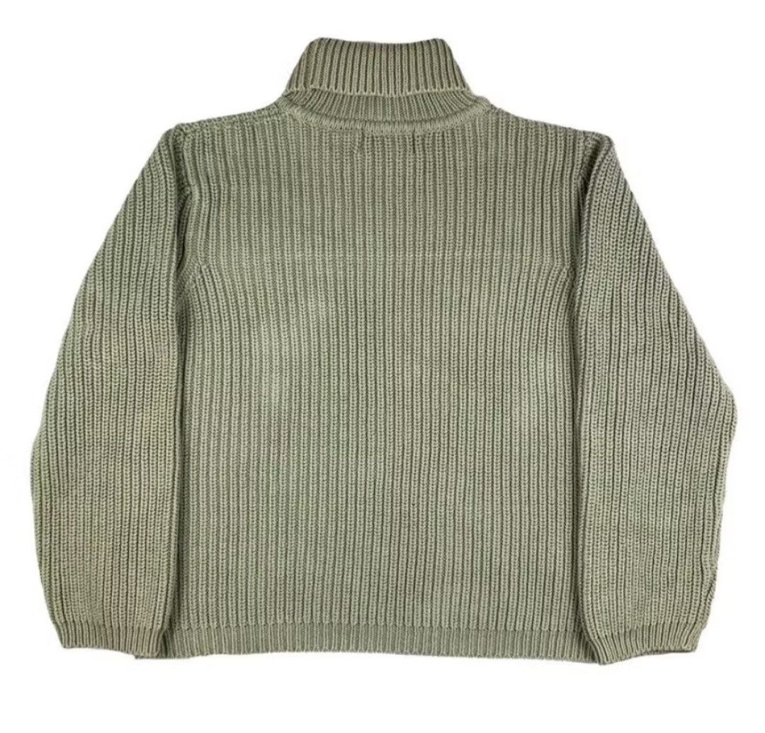 Japanese Brand × PPFM Harajuku green streetwear turtle neck sweater Size US M / EU 48-50 / 2 - 2 Thumbnail