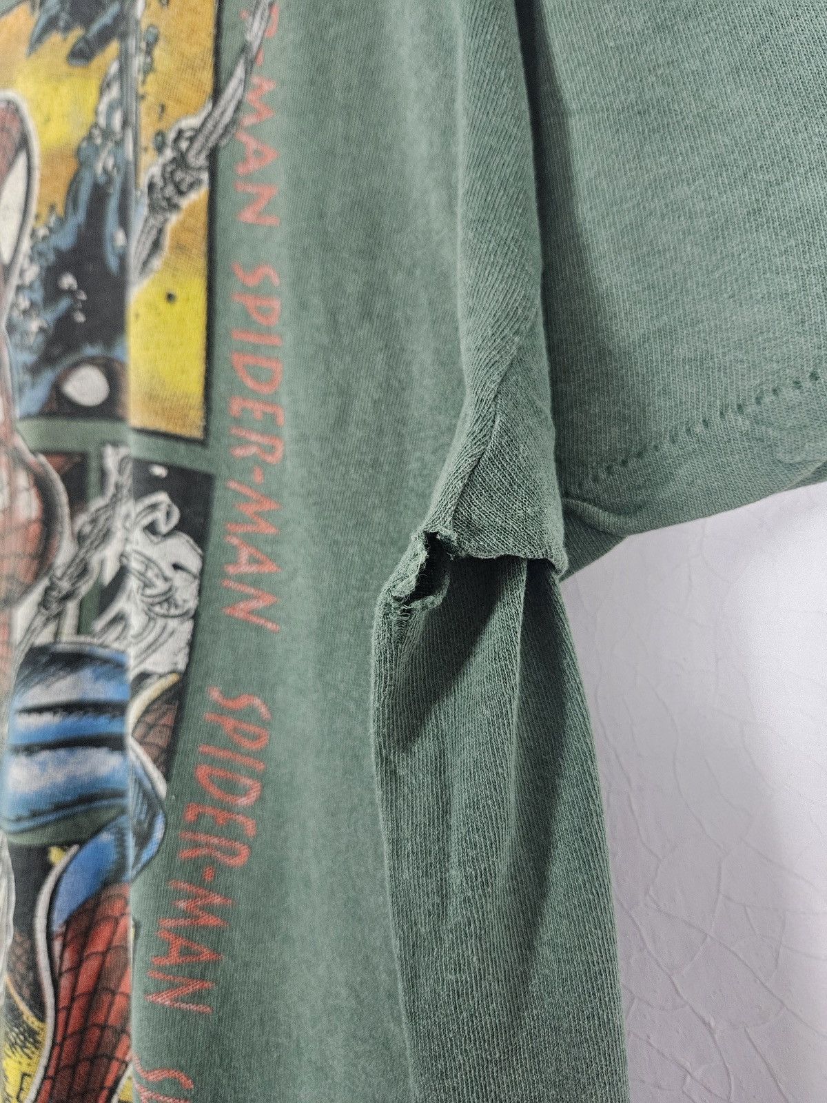 Vintage Vintage Amazing Spiderman Marvel Comic 90s Shirt Size US L / EU 52-54 / 3 - 13 Thumbnail