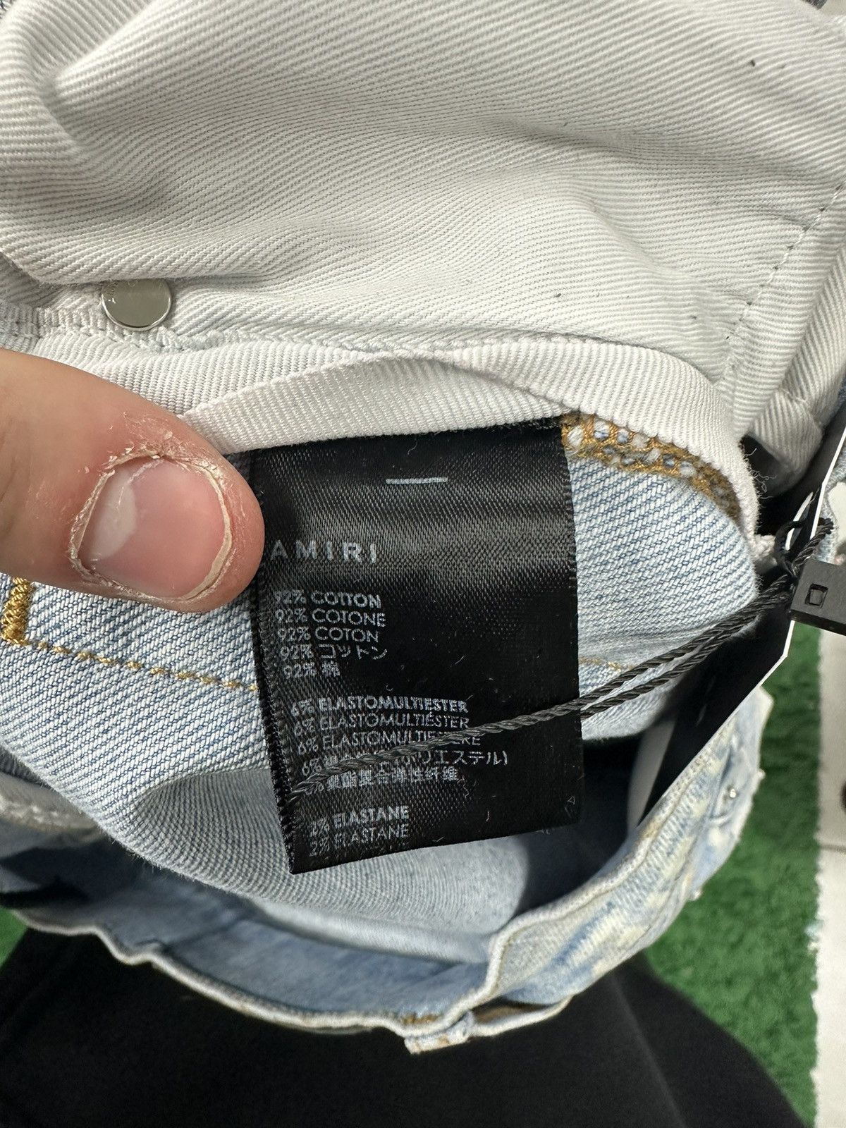 Amiri Jeans Light Wash Star Blue 29