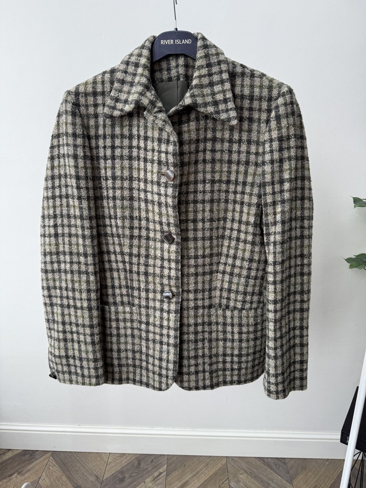 DAKS Vintage DAKS Signature Women’s Wool Blazer Jacket Check Size L / US 10 / IT 46 - 1 Thumbnail