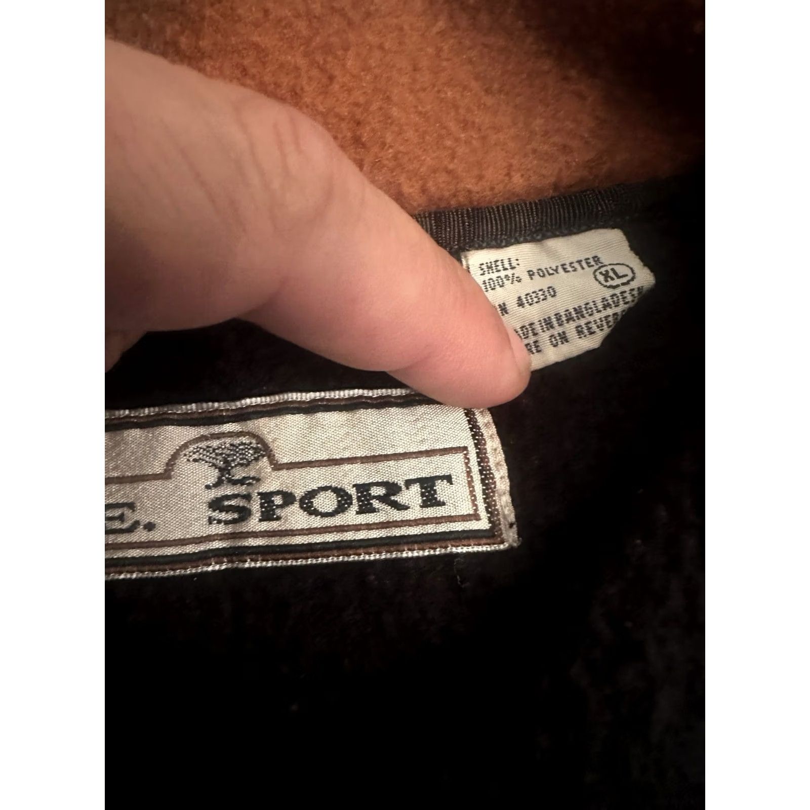 Vintage VINTAGE M.E. Sport Pullover Sweatshirt Men XL Brown Purple Check 1/4 Zip Fleece Hiking Size US XL / EU 56 / 4 - 2 Thumbnail