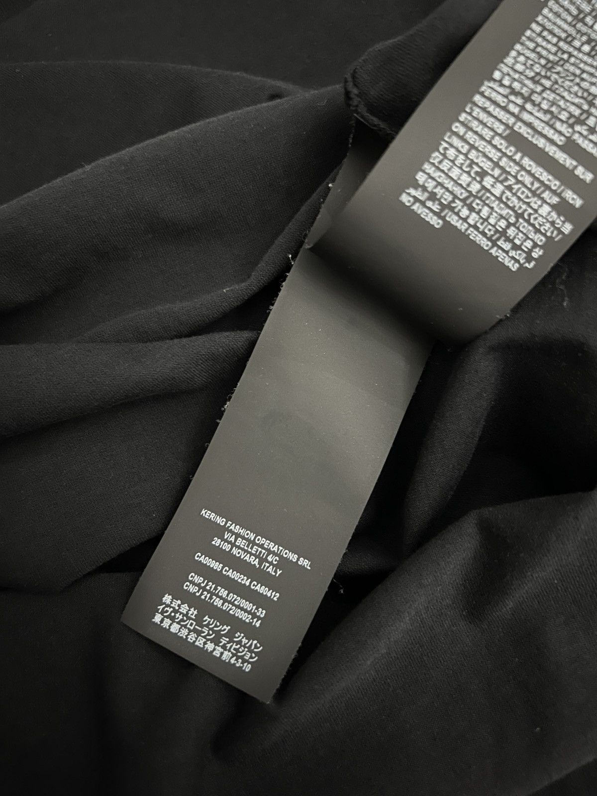 Saint Laurent Paris Saint Laurent black logo-print t-shirt L Size L / US 10 / IT 46 - 9 Thumbnail