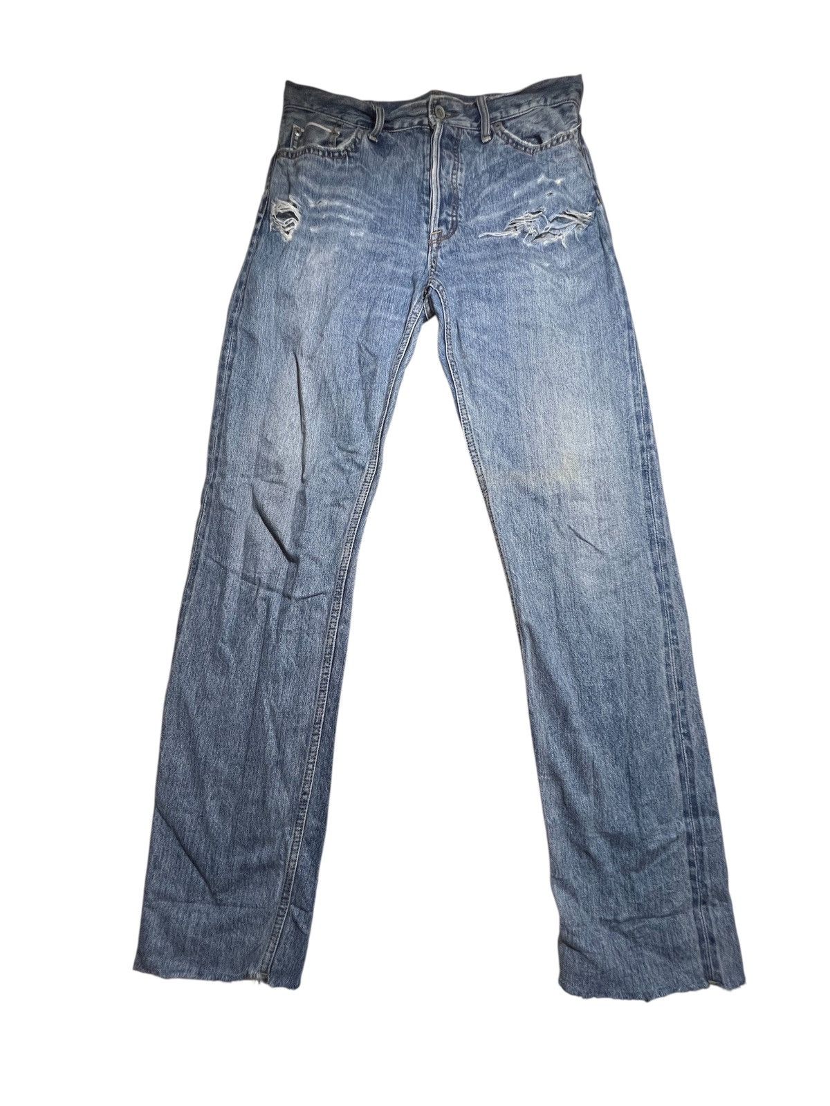 GOA Vintage Goa Selvedge Distressed Denim Size US 31 - 1 Thumbnail