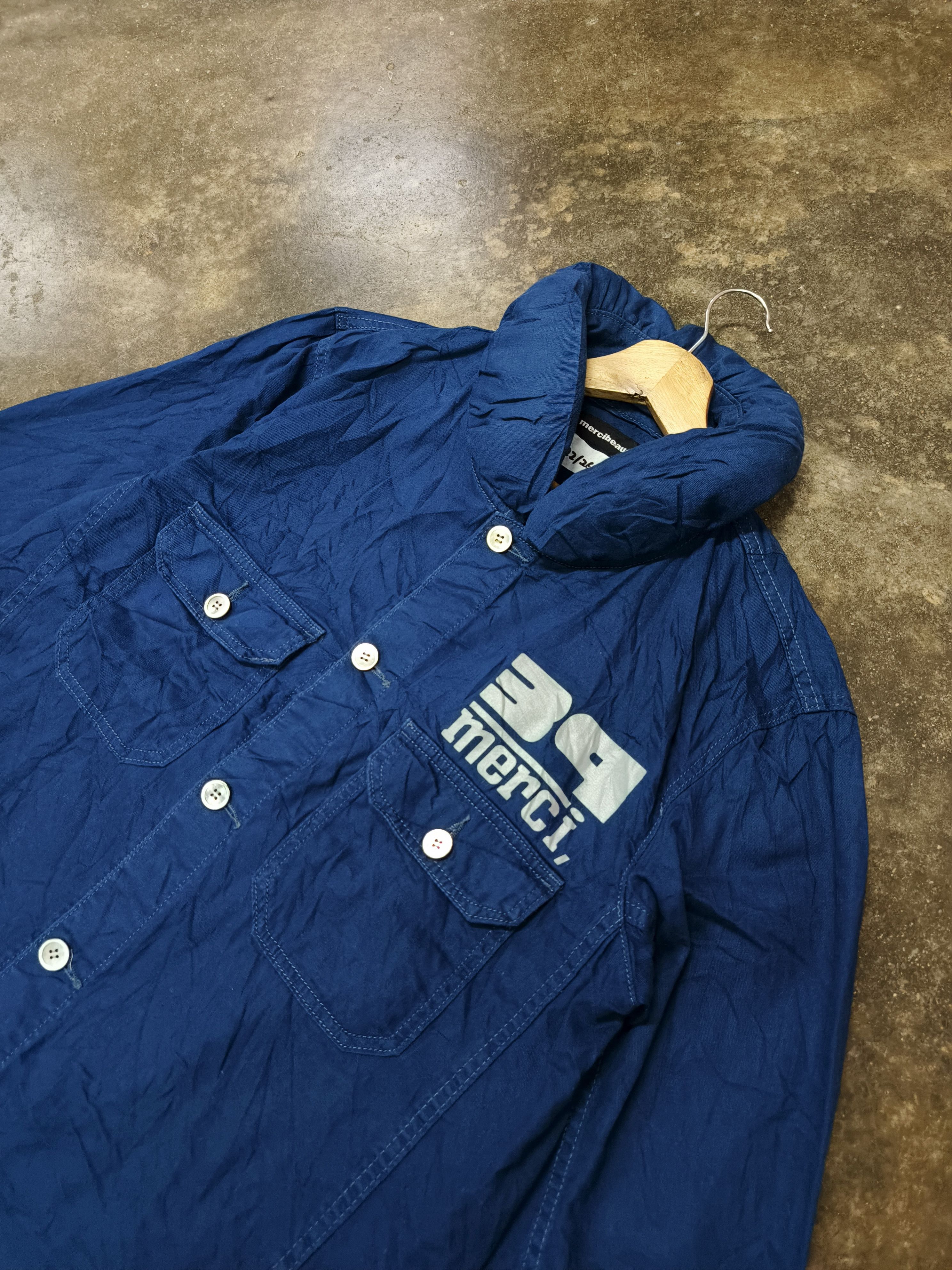 mercibeaucoup Mercibeaucoup issey miyake indigo shirt button up Size US M / EU 48-50 / 2 - 2 Thumbnail