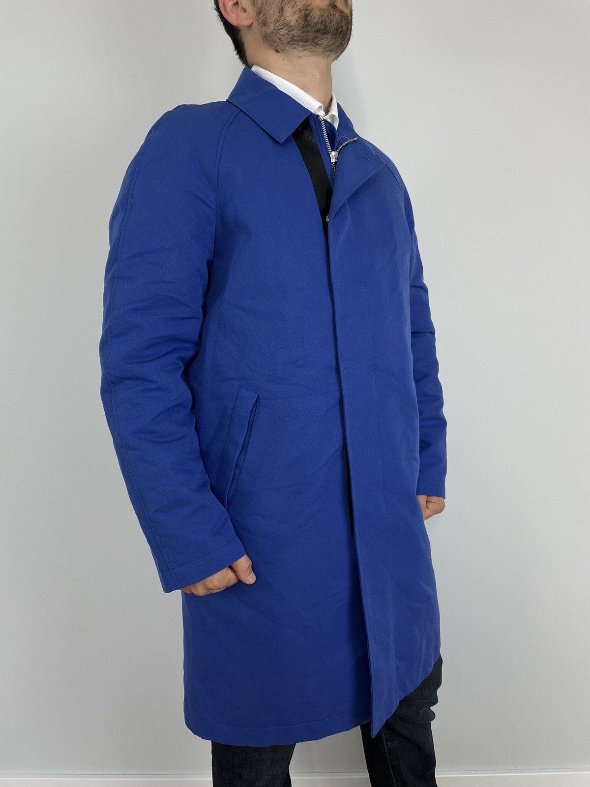 Berluti Berluti Paris Coat Trench Blue Cotton Leather Rare Designer Size US M / EU 48-50 / 2 - 4 Thumbnail