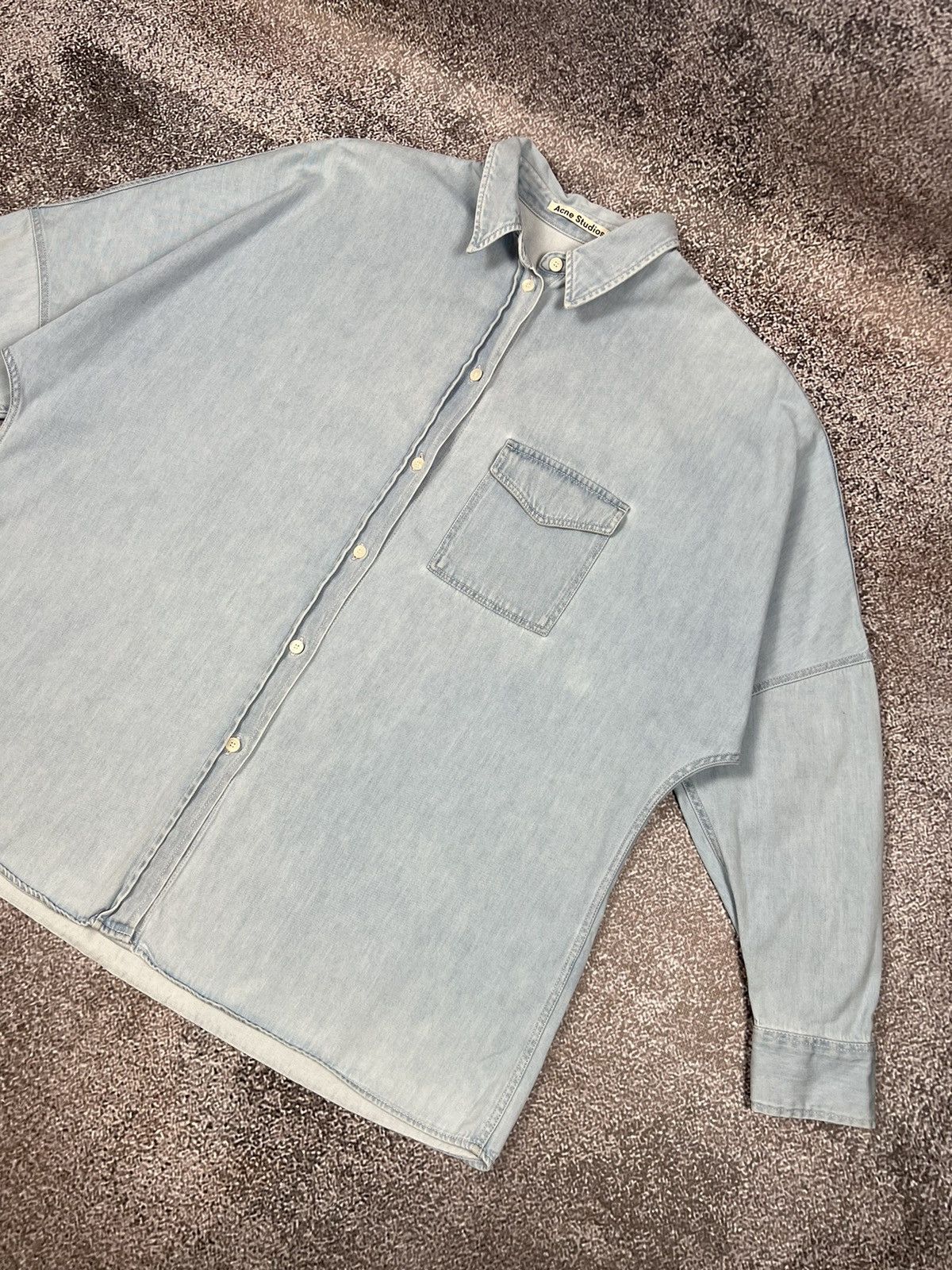 Acne Studios Acne Studios Jetson oversized denim shirt Size S / US 4 / IT 40 - 4 Thumbnail