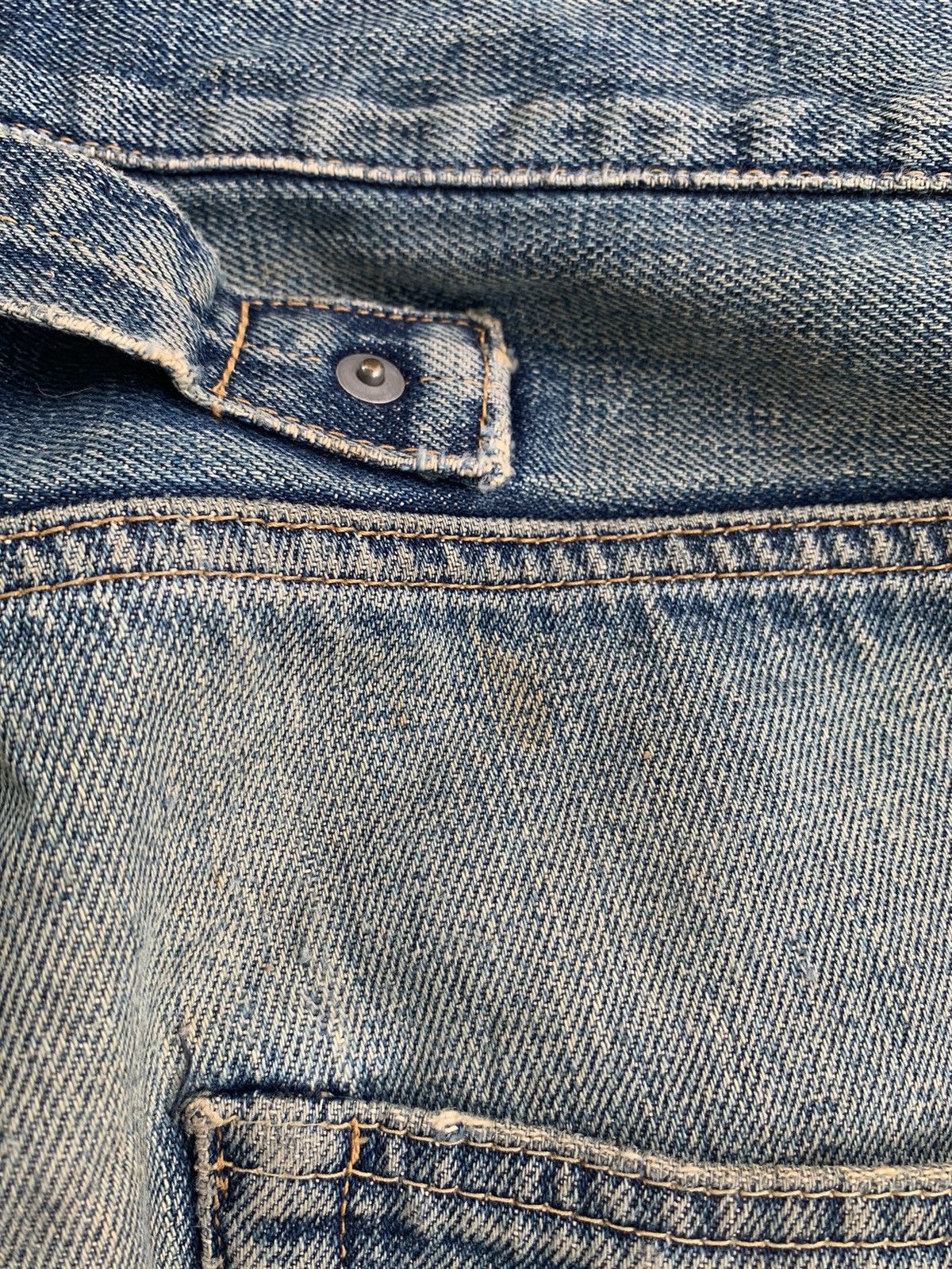 Japanese Brand × WHIZ LIMITED Whiz Limited Buckle Back Selvedge Distressed Denim Size US 36 / EU 52 - 16 Thumbnail