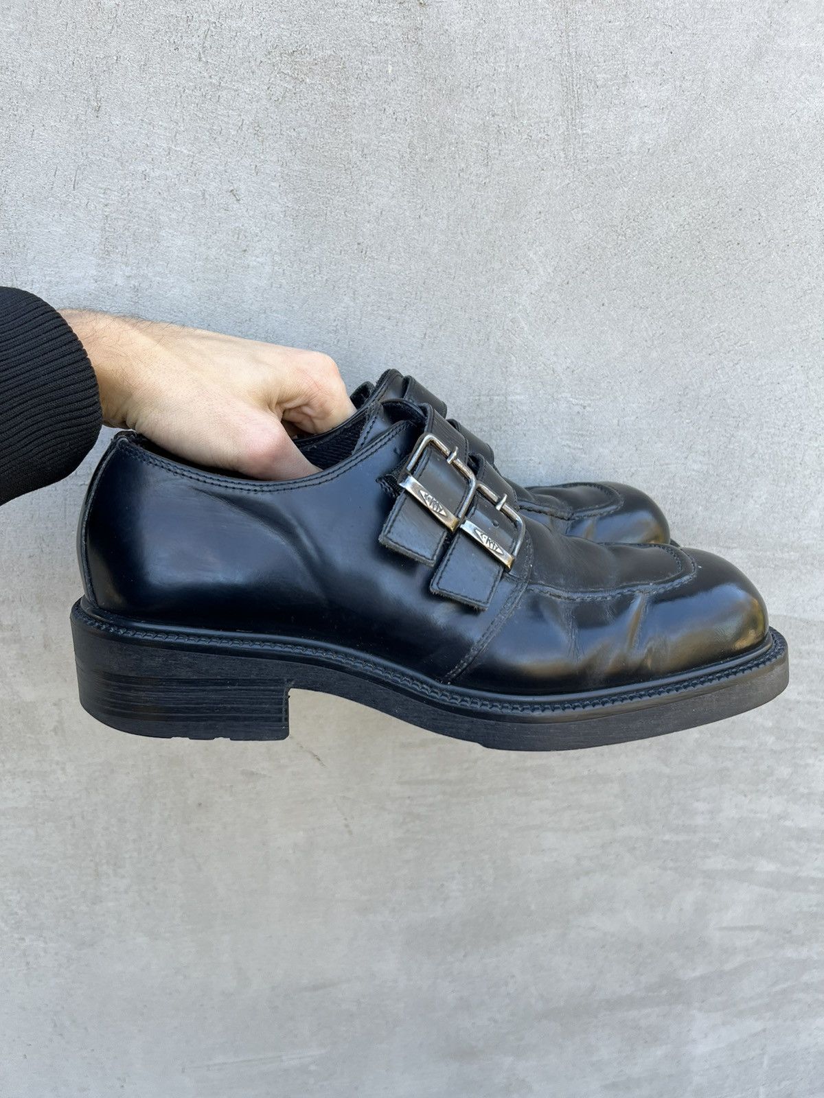 Vintage Vintage Kanye West Style Leather Work Boots Shoes Size US 10 / EU 43 - 2 Thumbnail
