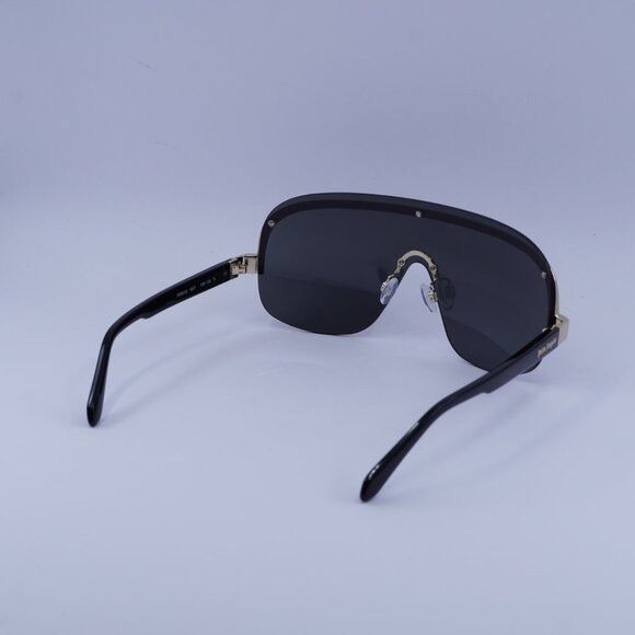 Palm Angels Palm Angels PERI10I KING 1007 Sunglasses Black/Gold Shield Size ONE SIZE - 10 Thumbnail