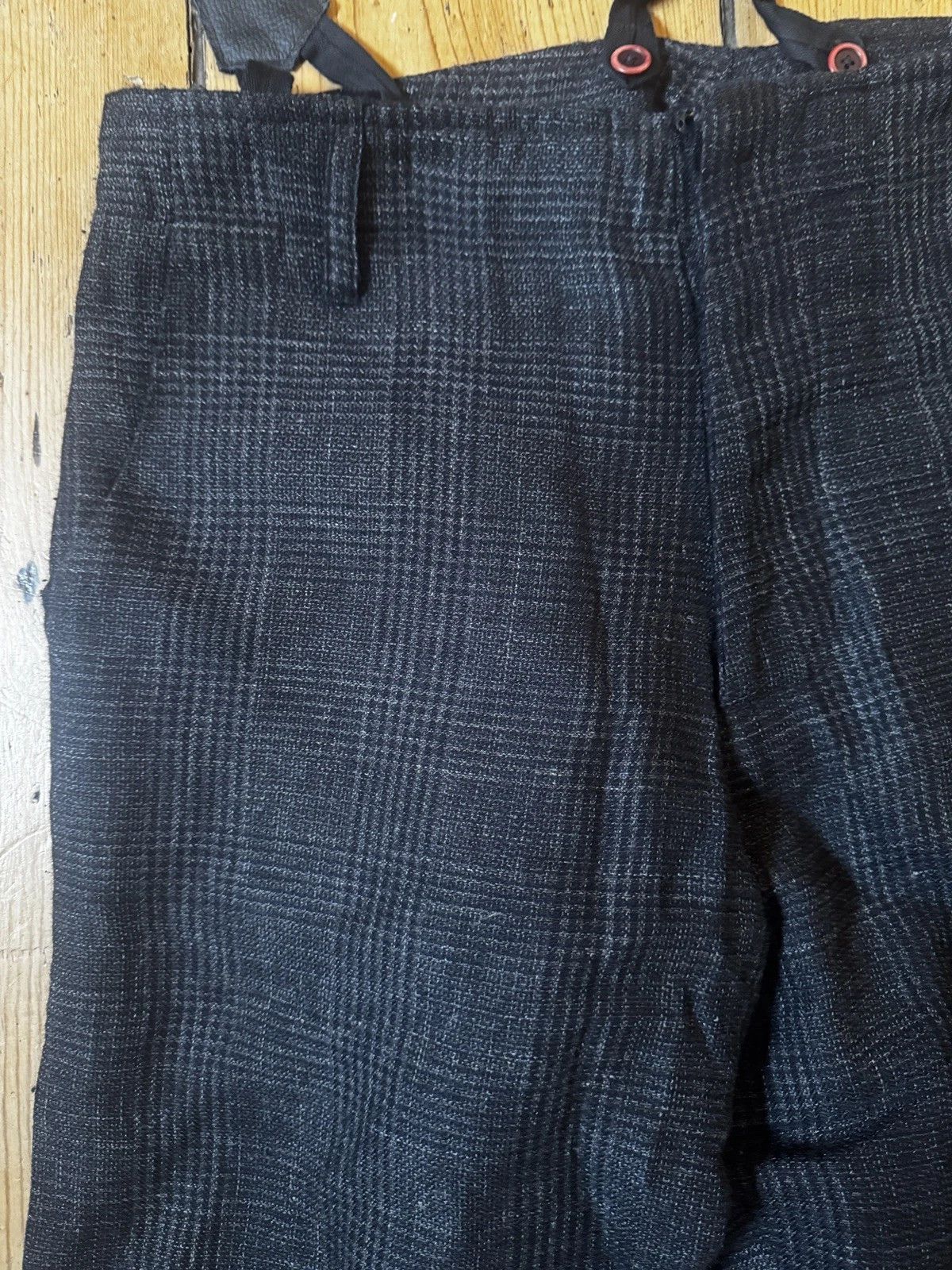 Geoffrey B. Small GBS Parisotto Wool Suspender Trousers Size US 34 / EU 50 - 1 Thumbnail