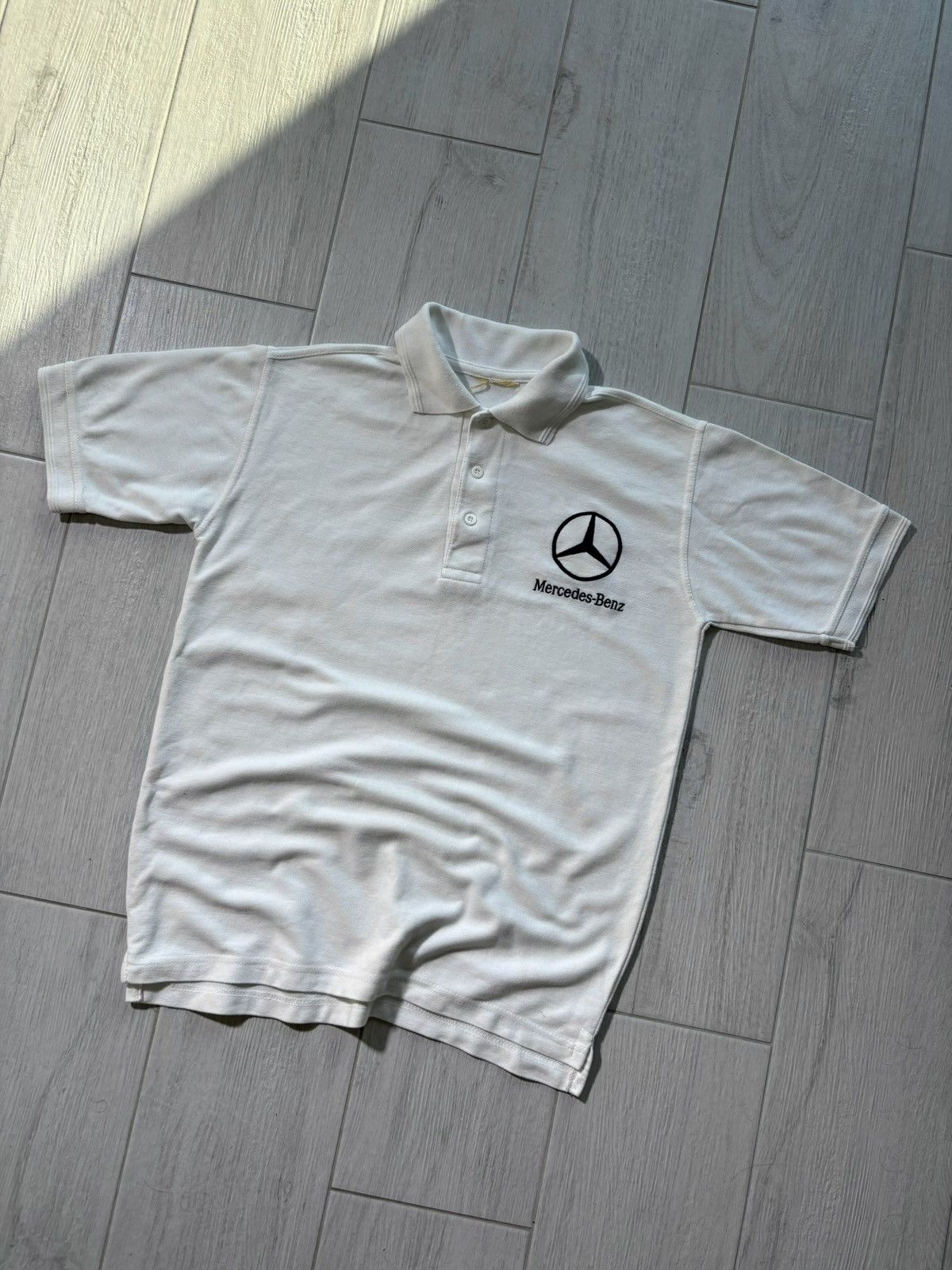 Mercedes-Benz Mercedes Benz Racing Polo Tshirt Embroidered Logo Y2K Size US M / EU 48-50 / 2 - 1 Thumbnail