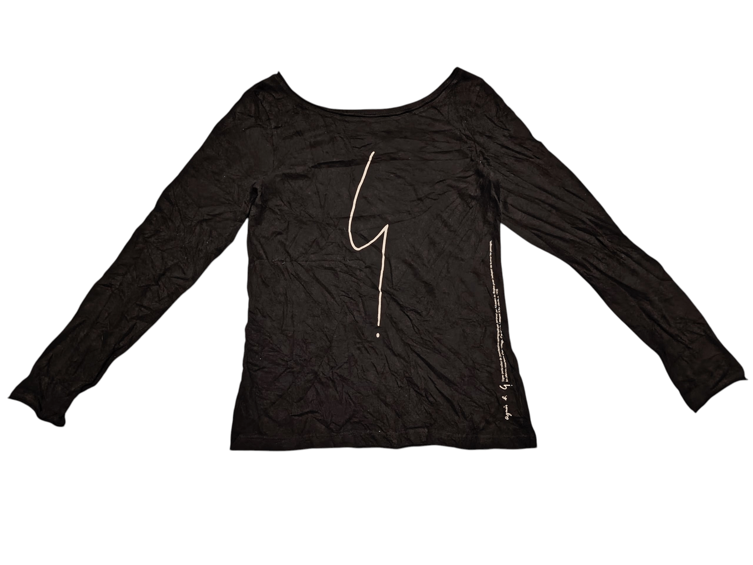 Le Grande Bleu (L.G.B.) Rare💥 agnes b. top long sleeve Size XS / US 0-2 / IT 36-38 - 1 Thumbnail