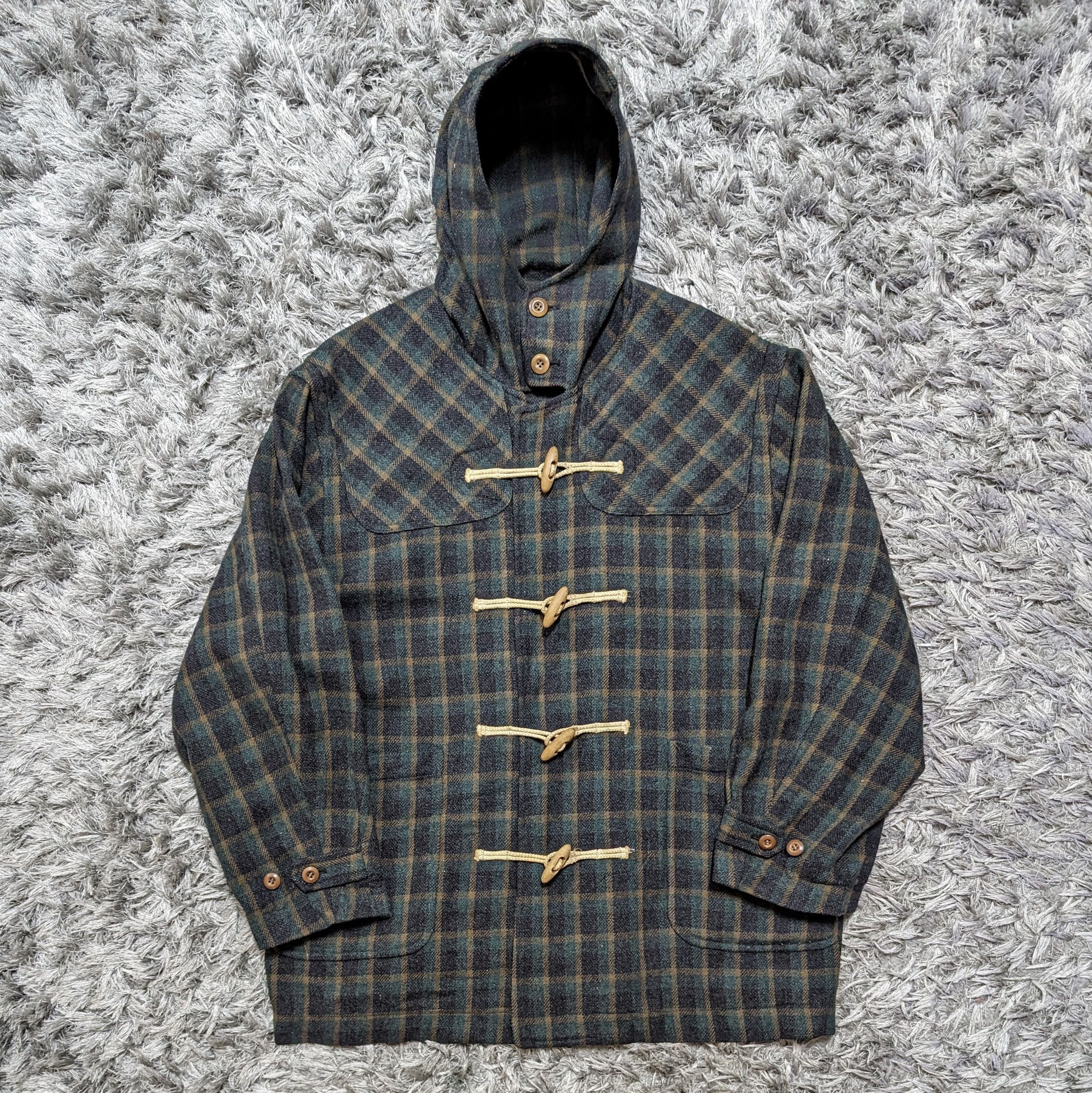 Dezert Vintage Dezert Jacket Duffle Wool Baggy Oversized Hoodie Size US L / EU 52-54 / 3 - 2 Thumbnail