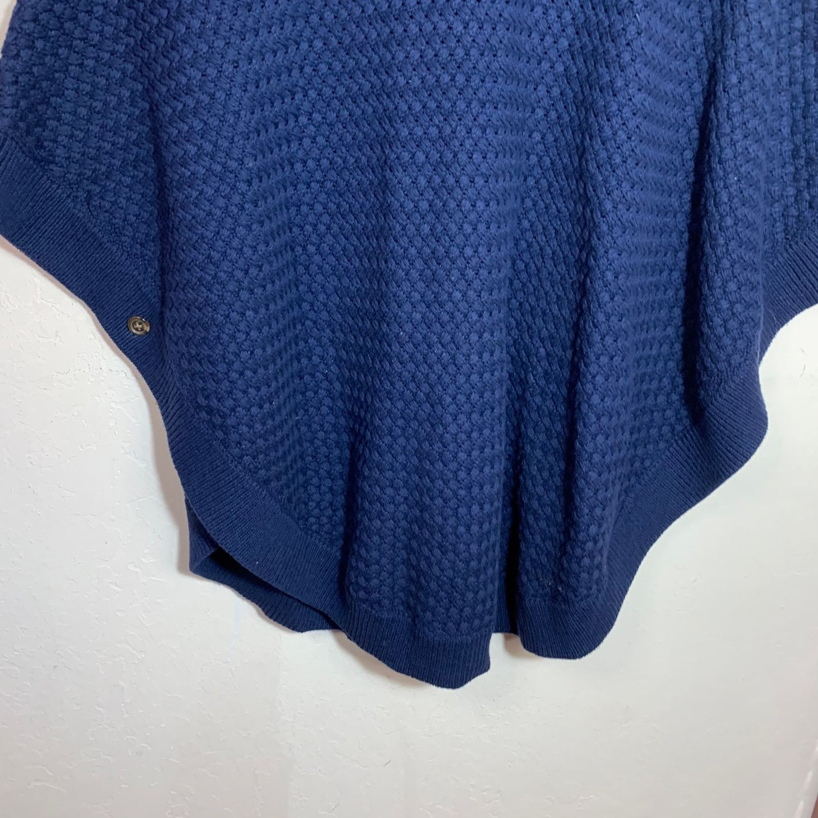 Banana Republic Banana Republic Blue Knit Poncho Size S Size S / US 4 / IT 40 - 6 Thumbnail